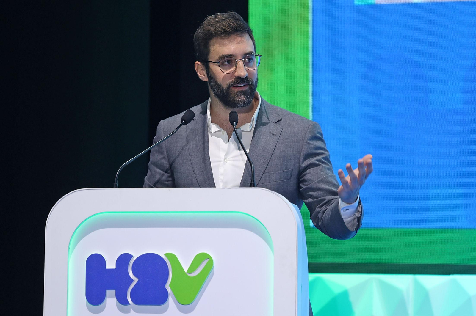 Imágenes de la inauguración del II Congreso Nacional de Hidrógeno Verde celebrado en Huelva