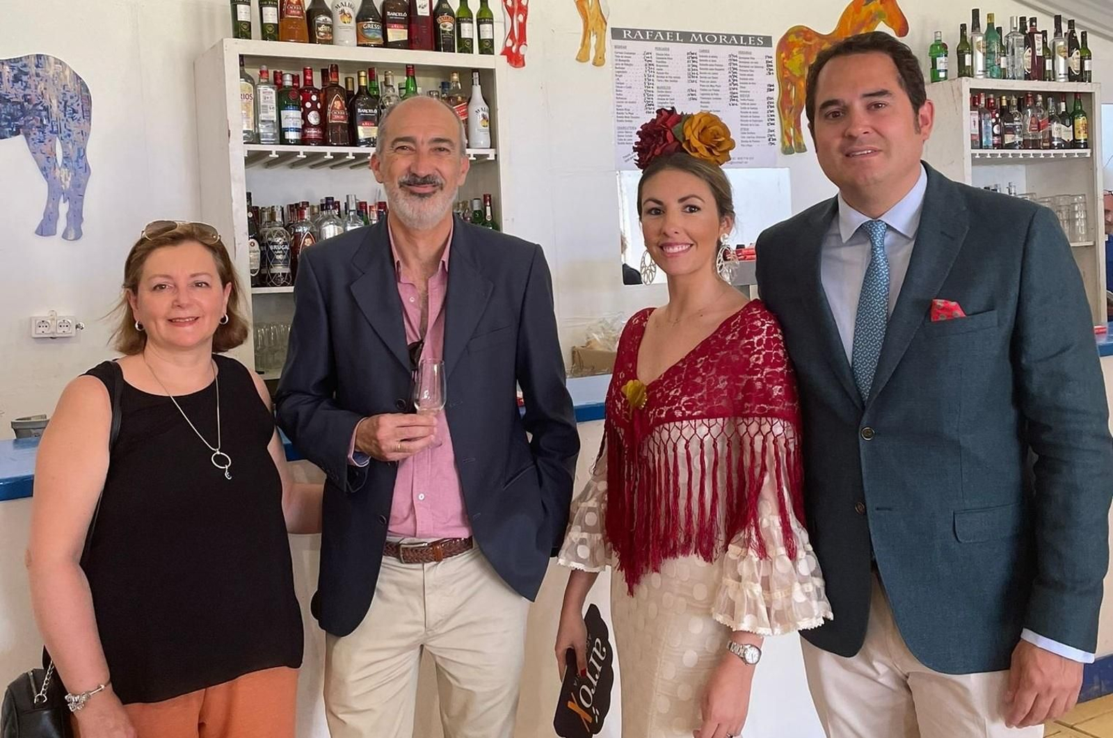 Jaime Pérez, director general de Secovisa; Ana Cristina Orozco; Ana Rosa García, secretaria general del Consejo Regulador; y Germán Cordero, director general de Herpasur.