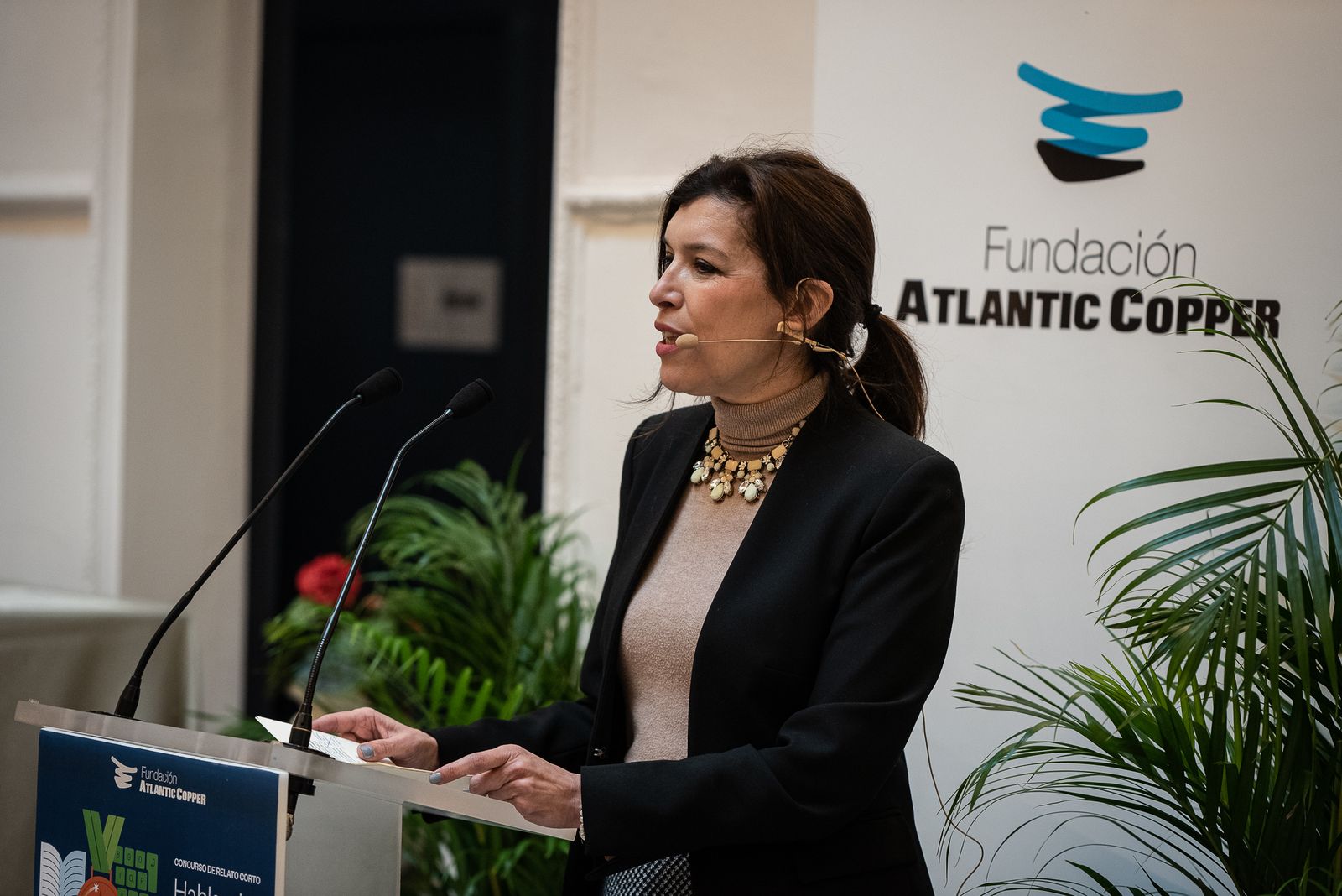 Imágenes de la entrega del premio literario "Hablando en cobre" de la Fundación Atlantic Copper