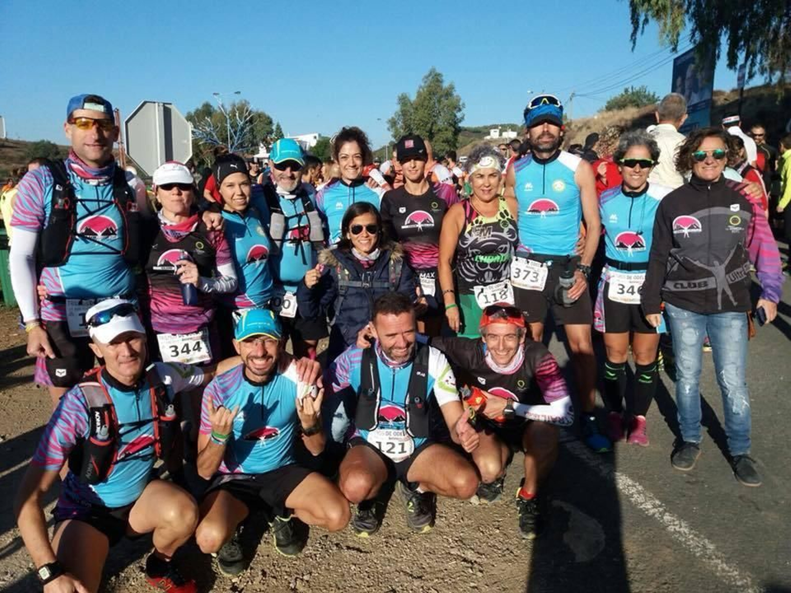 Componentes del Ultra Trail Huelva desplazados a Odeleite.