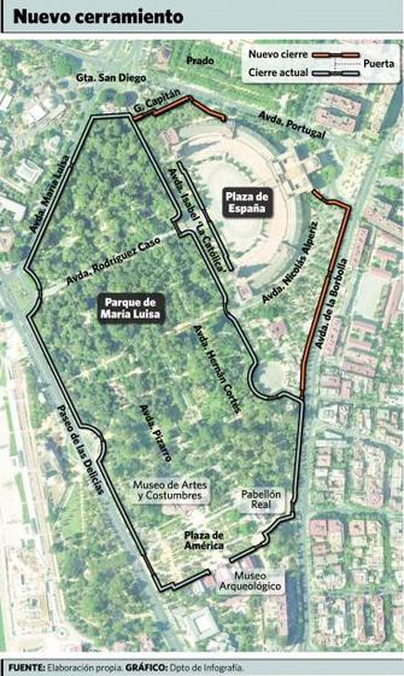 El Consistorio peatonalizará el entorno de la Plaza de España