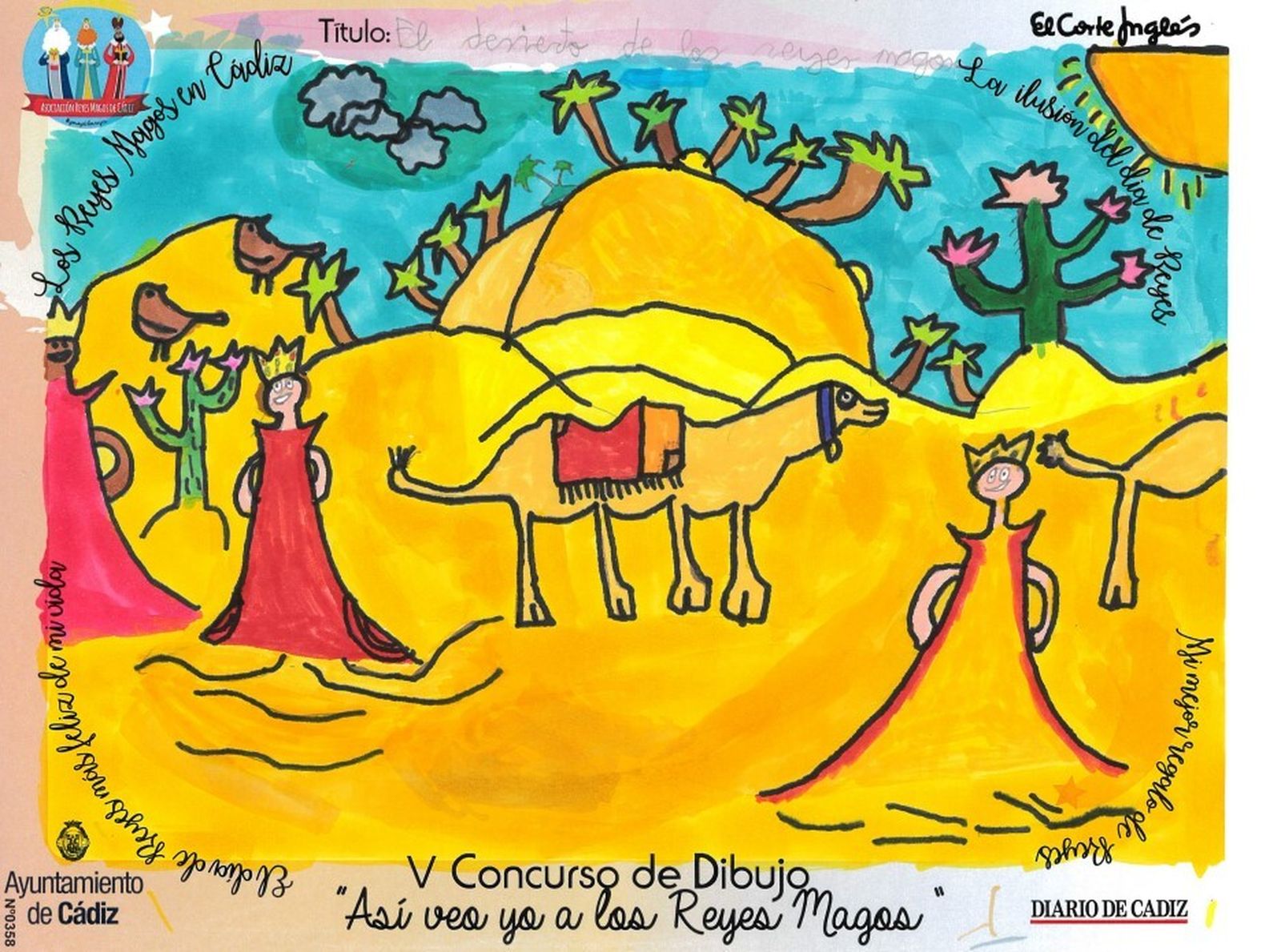 Los dibujos del concurso 'Así veo yo a los Reyes Magos'.