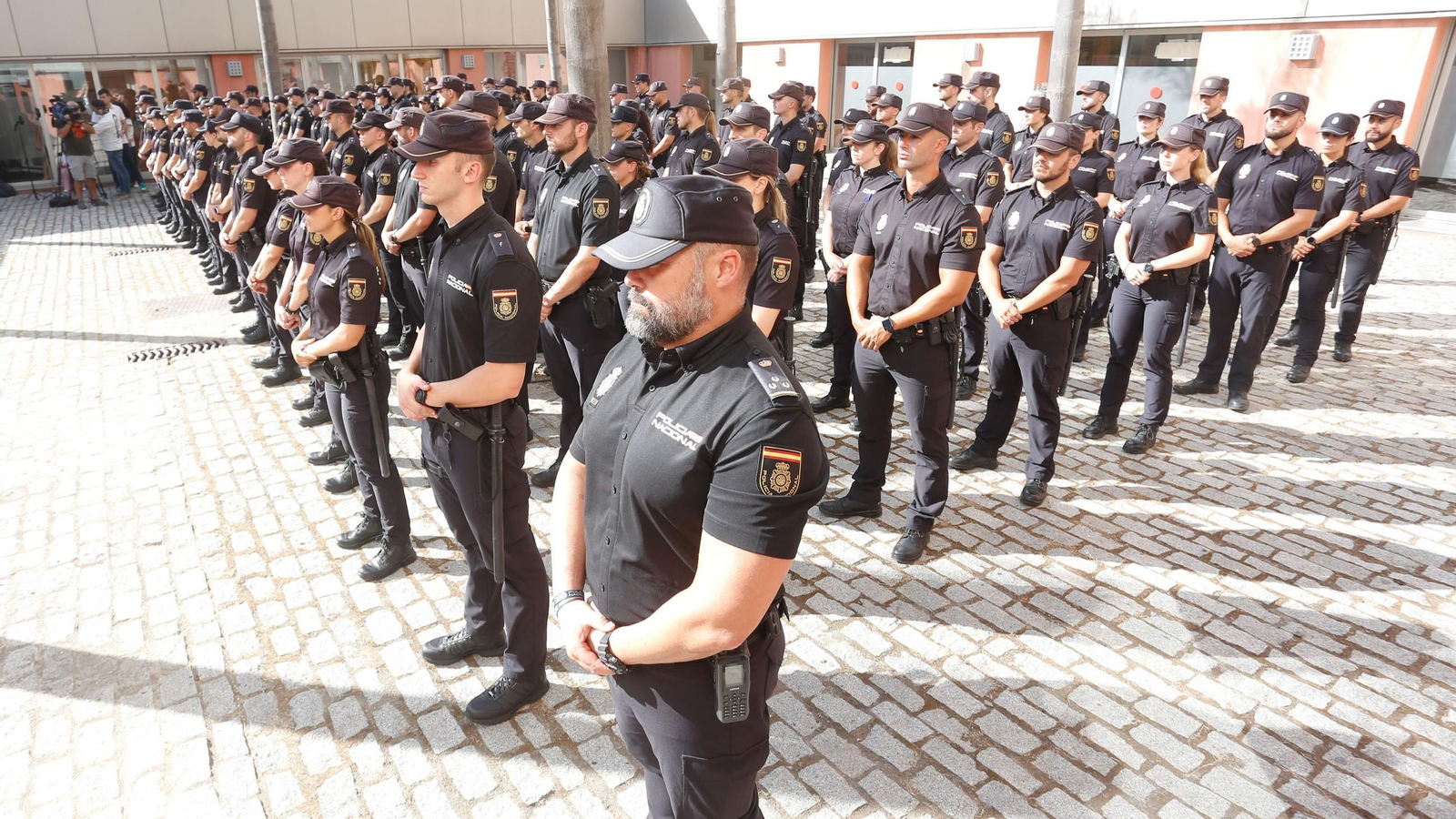 Acto de presentación de los nuevos alumnos de la Escuela Nacional de Policía en Algeciras