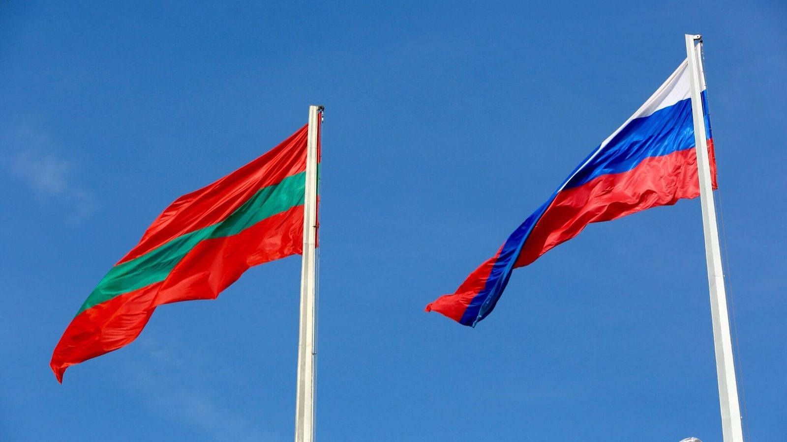 Banderas de Transnistria y Rusia
