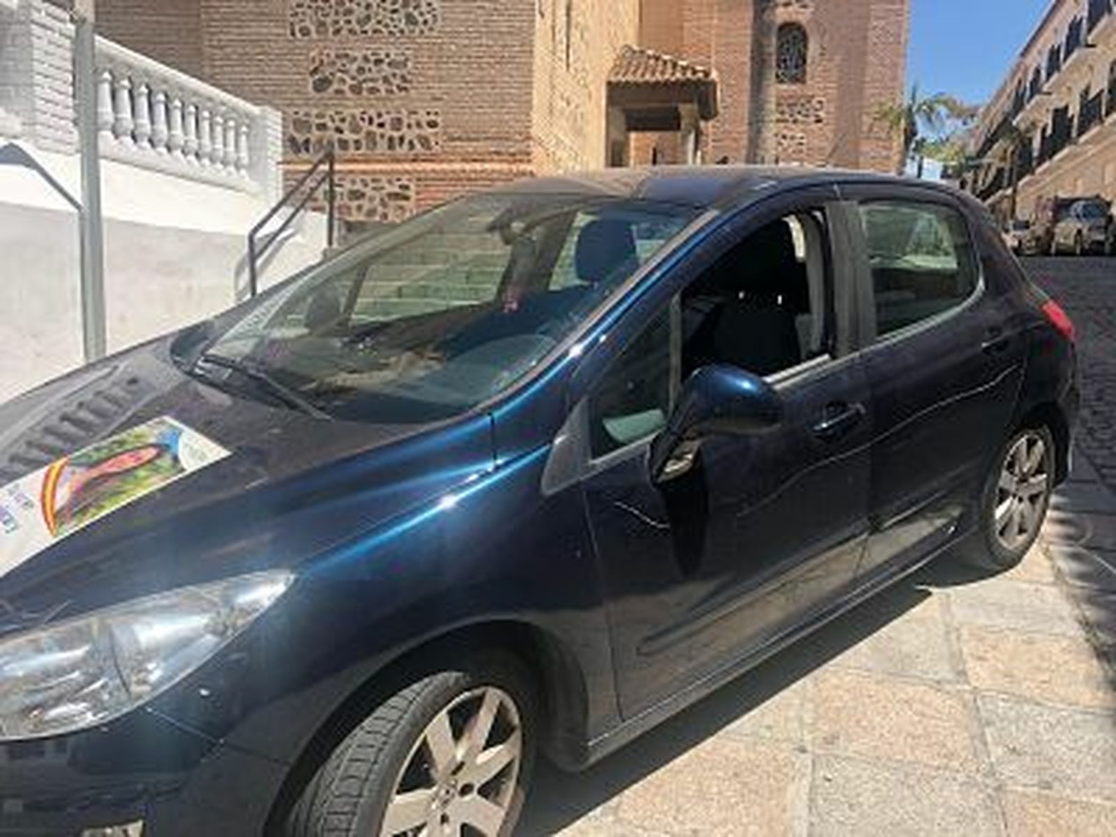 Rayan el coche del número 13 de Vox en Almuñécar.