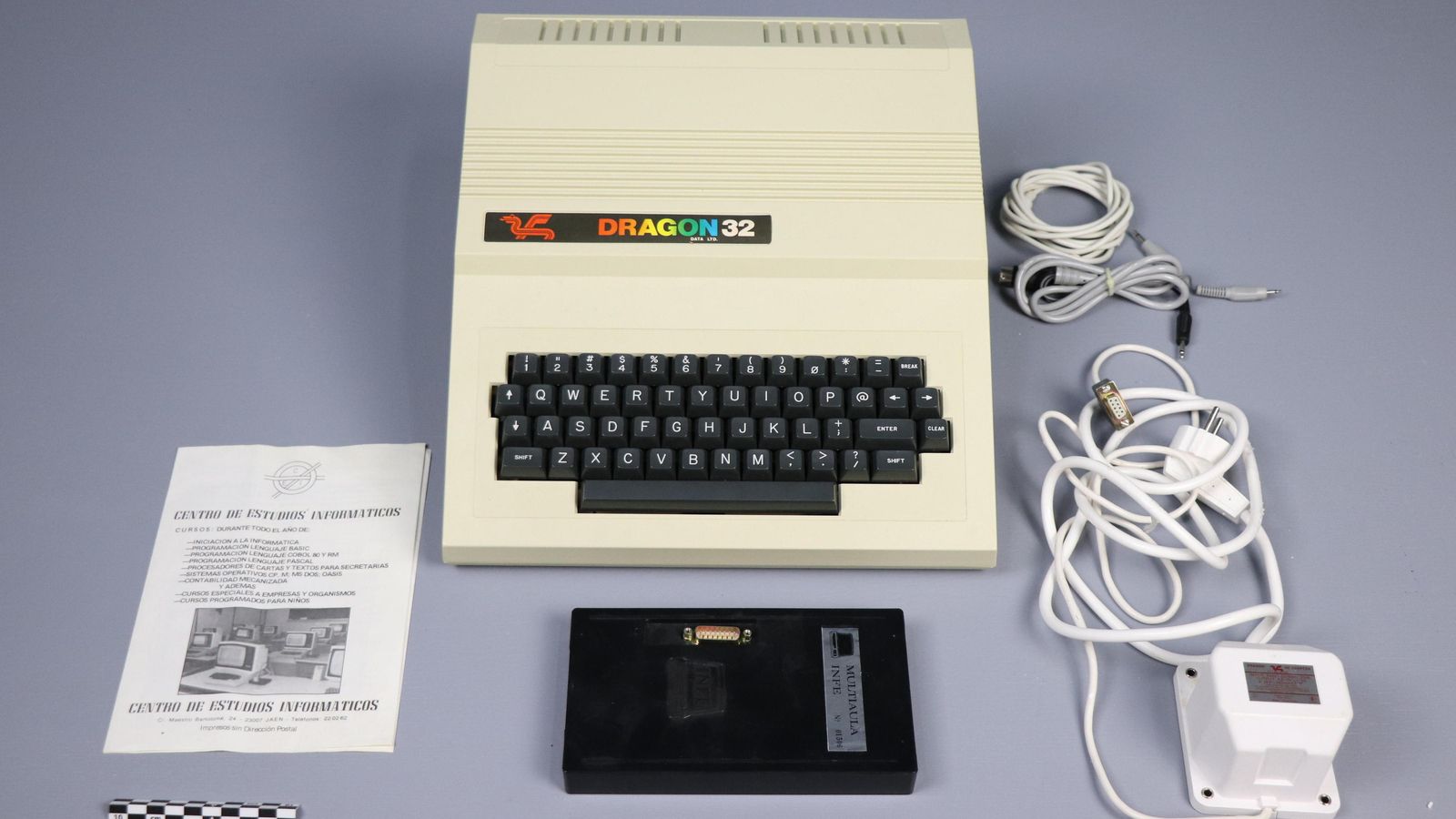 Equipo que se mostrará en la exposición.