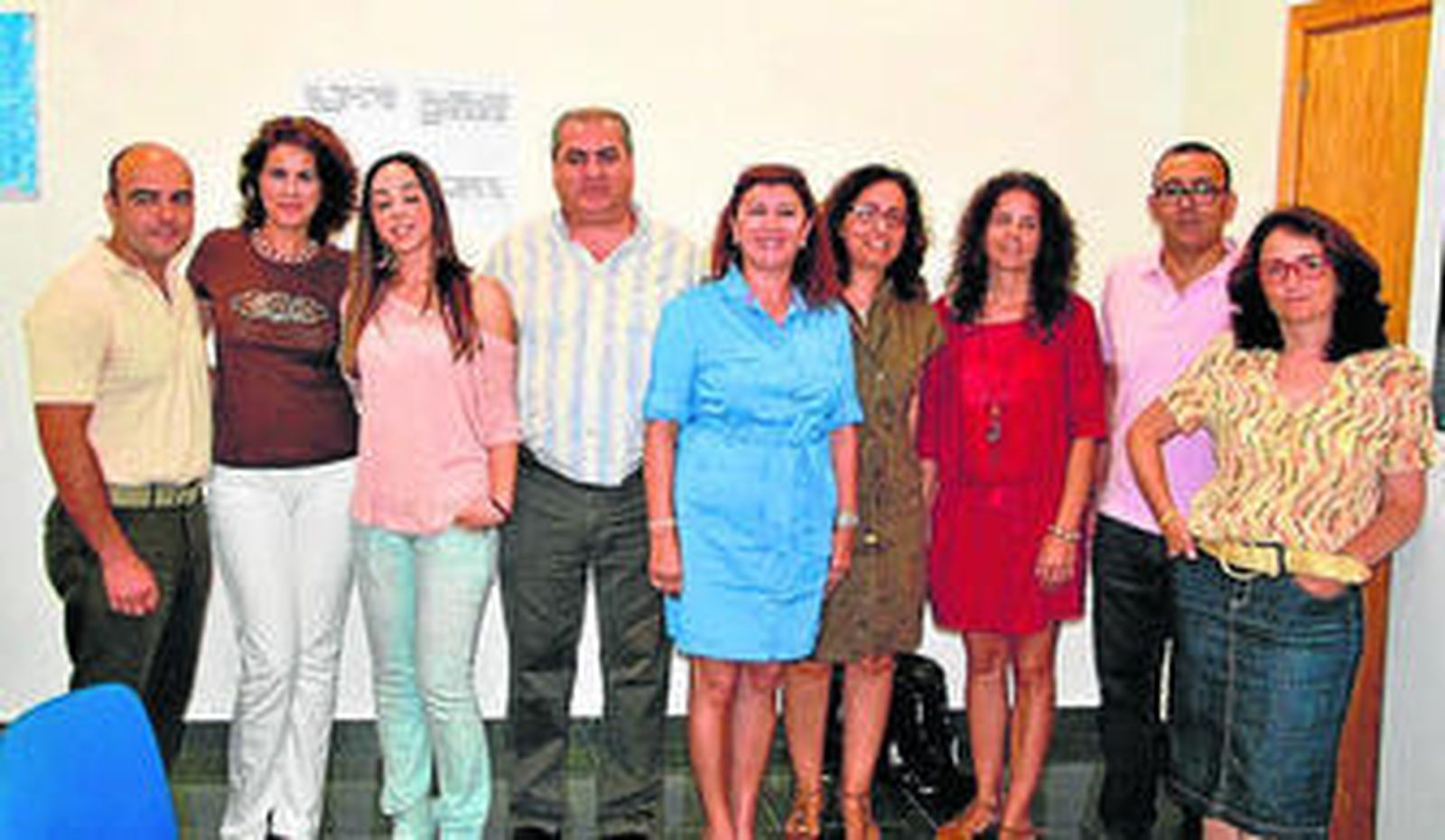 El equipo encargado de Familia e Infancia.