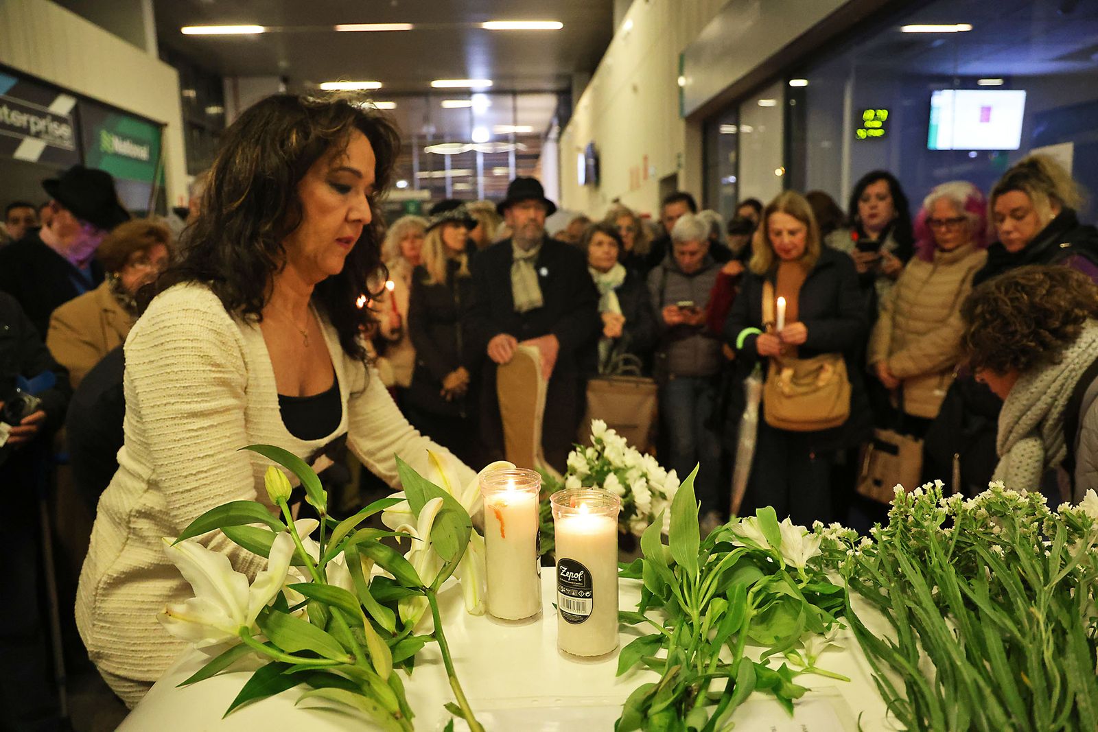 Las fotografías de la vigilia por los fallecidos en el accidente de tren  de Adamuz