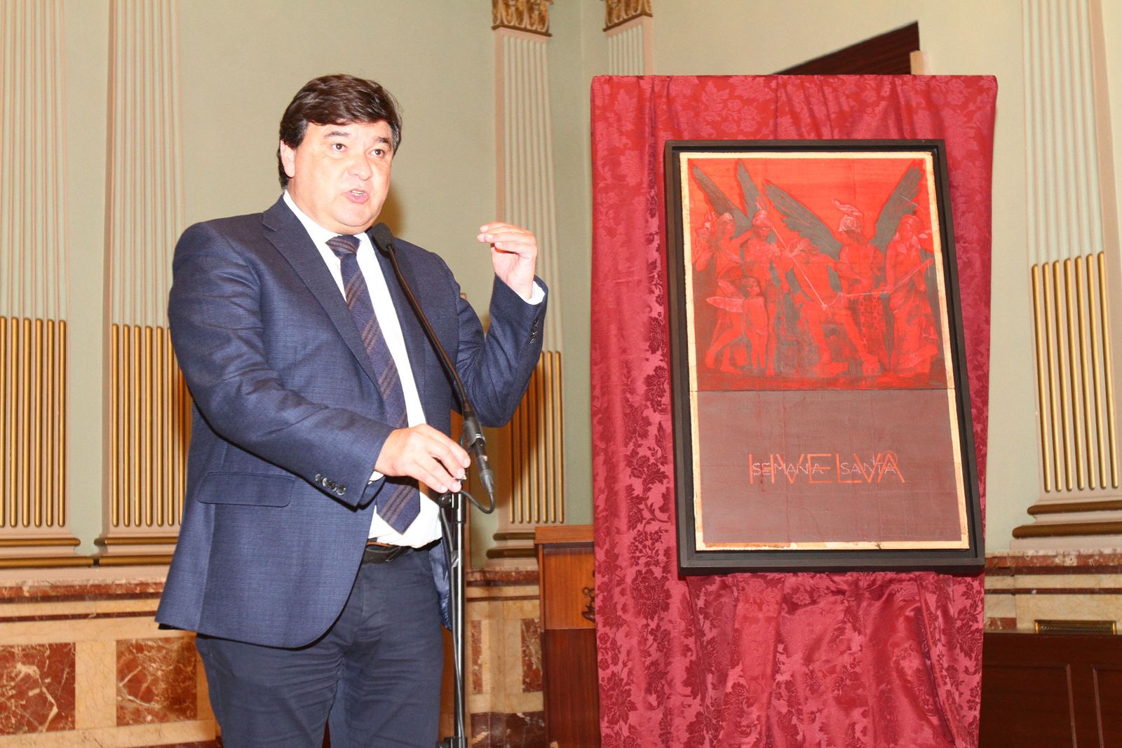 El Cristo de las Cadenas centra el cartel de la Semana Santa de Huelva de 2019
