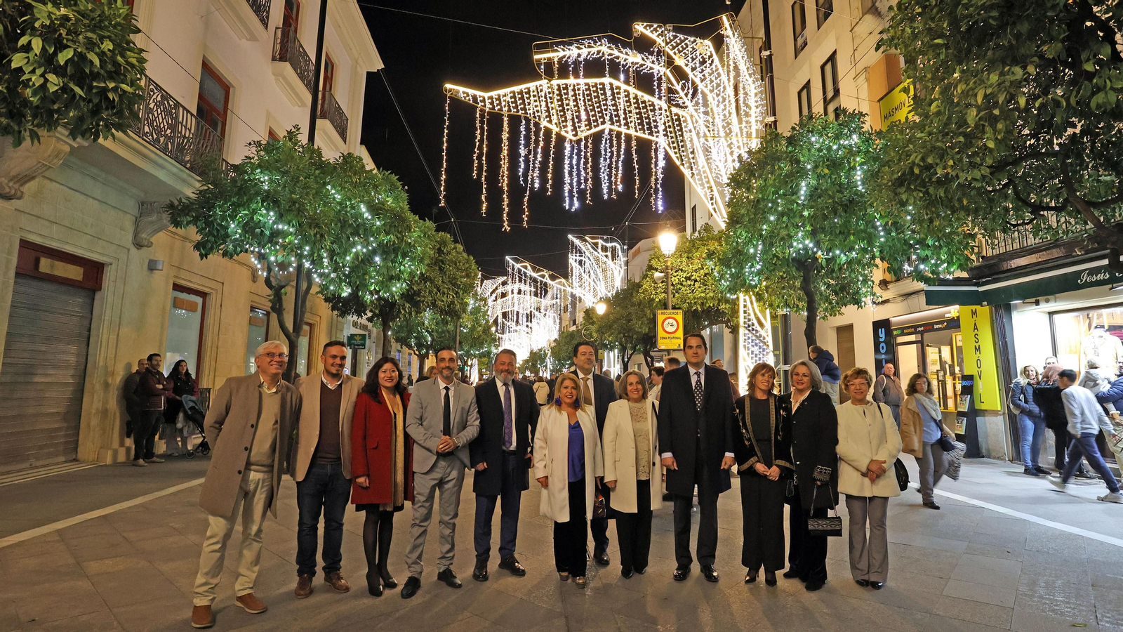 Inauguración del alumbrado de Navidad en Jerez
