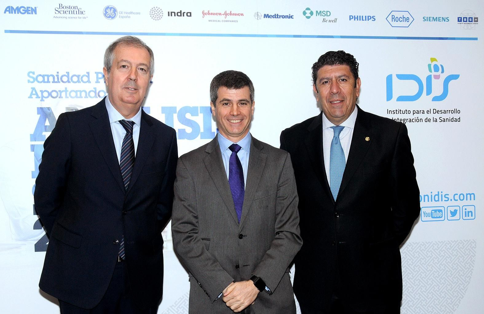 Los responsables del IDIS, Luis Mayero, Adolfo Fernández-Valmayor y Manuel Vilches.