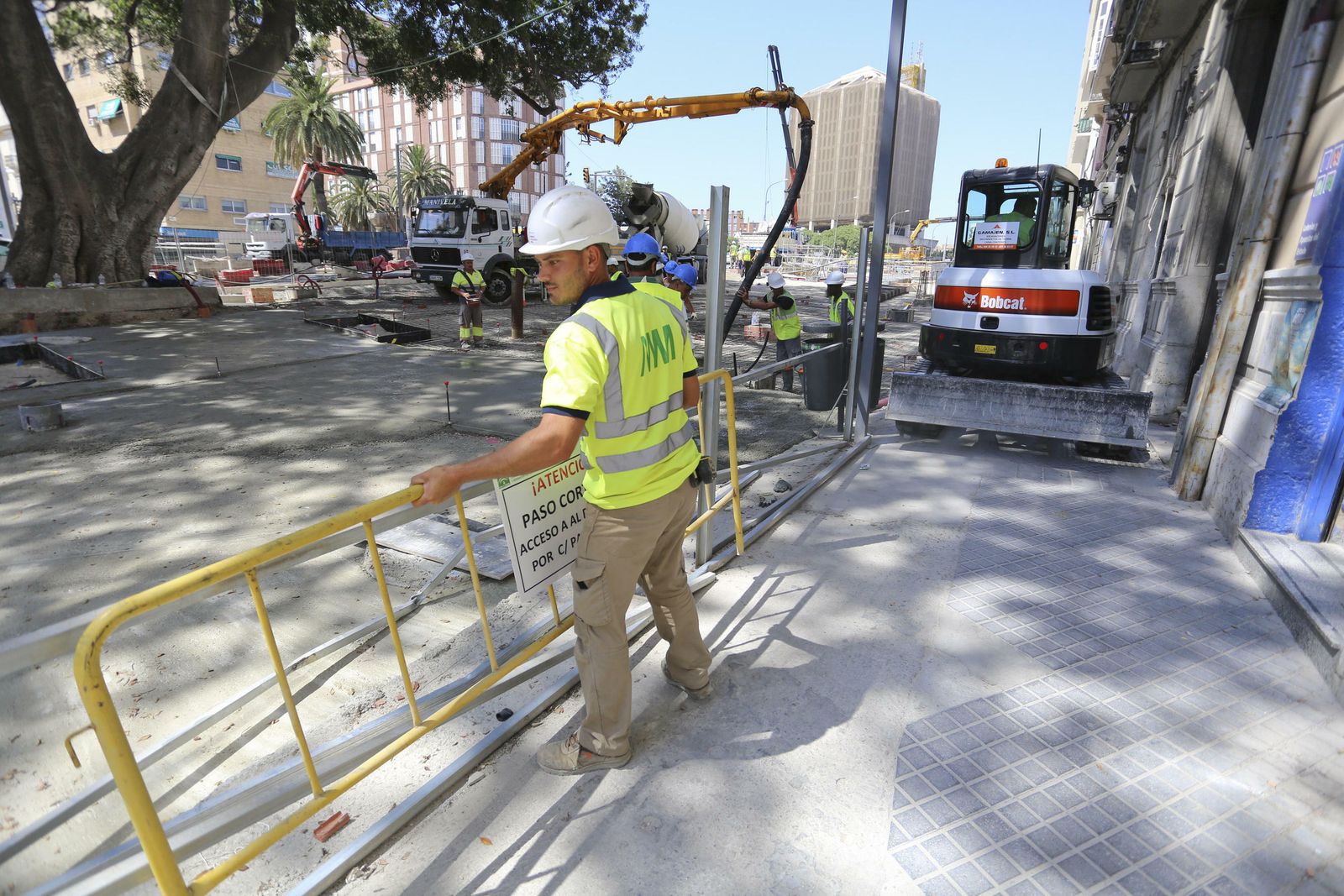 Las fotos de la peatonalización de la Alameda Principal de Málaga