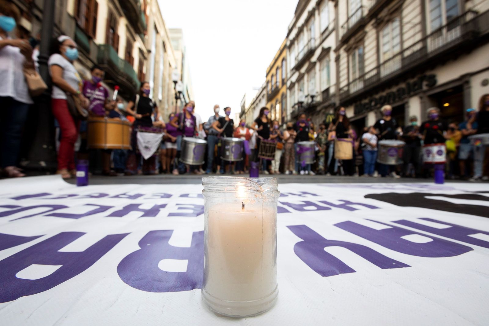 Concentración de protesta por el asesinato de la pequeña Olivia.