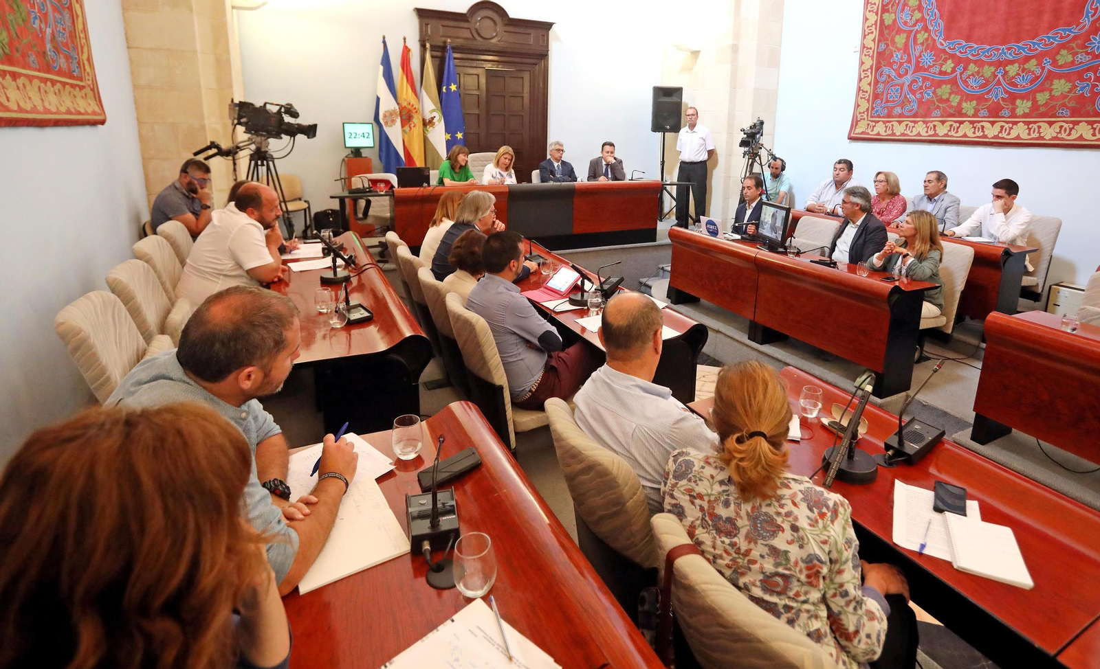 Una imagen de la sesión plenaria celebrada ayer.