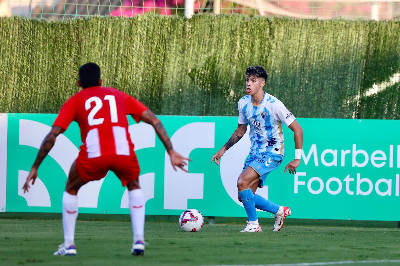 El Málaga CF - Almería de pretemporada, en fotos