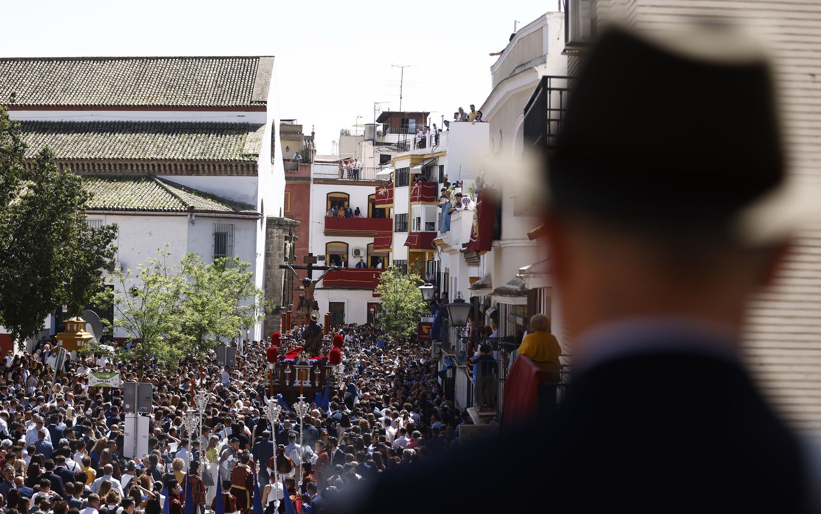 Fotos de La Hiniesta el Domingo de Ramos en la Semana Santa de Sevilla