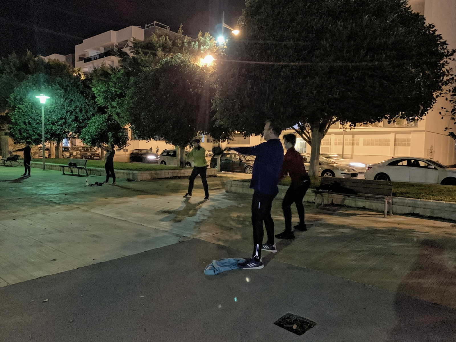 Fotogalería de los gimnasios urbanos en los parques de Almería.