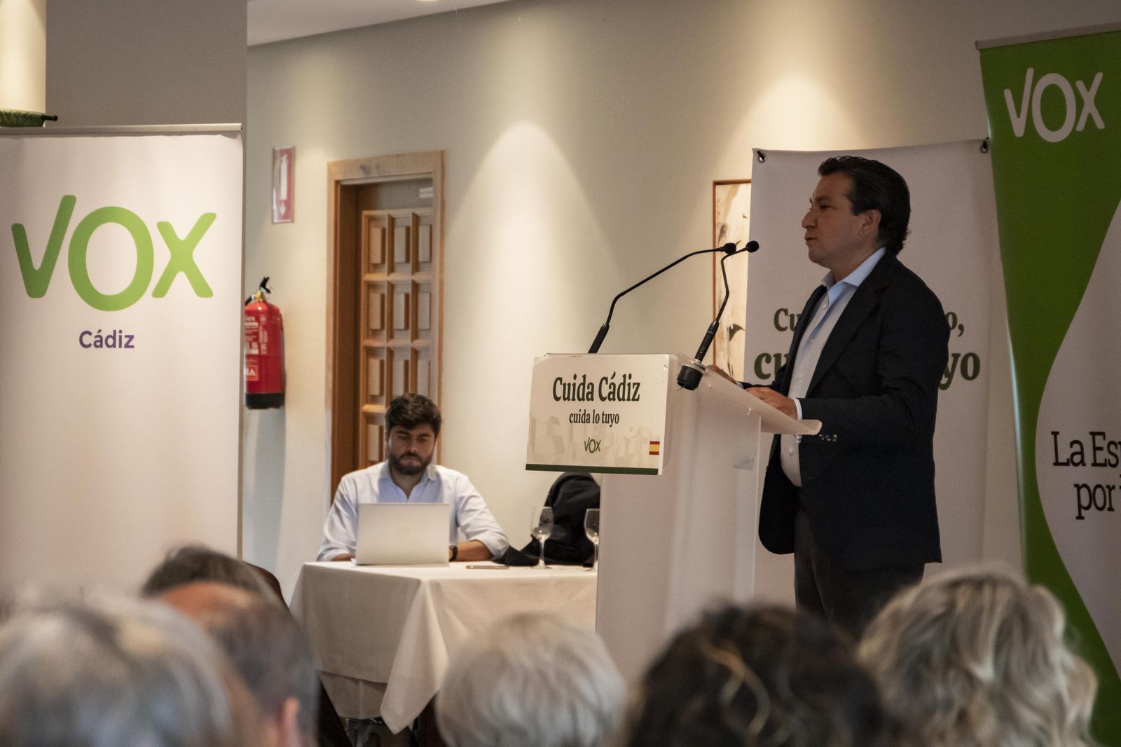 Espinosa de los Monteros, en un mitin de Vox en Jerez