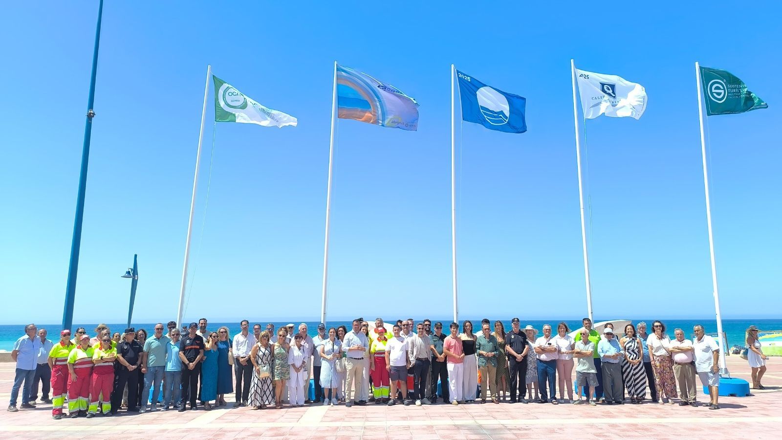 Imagen de este acto, que se celebró en el Paseo Marítimo.
