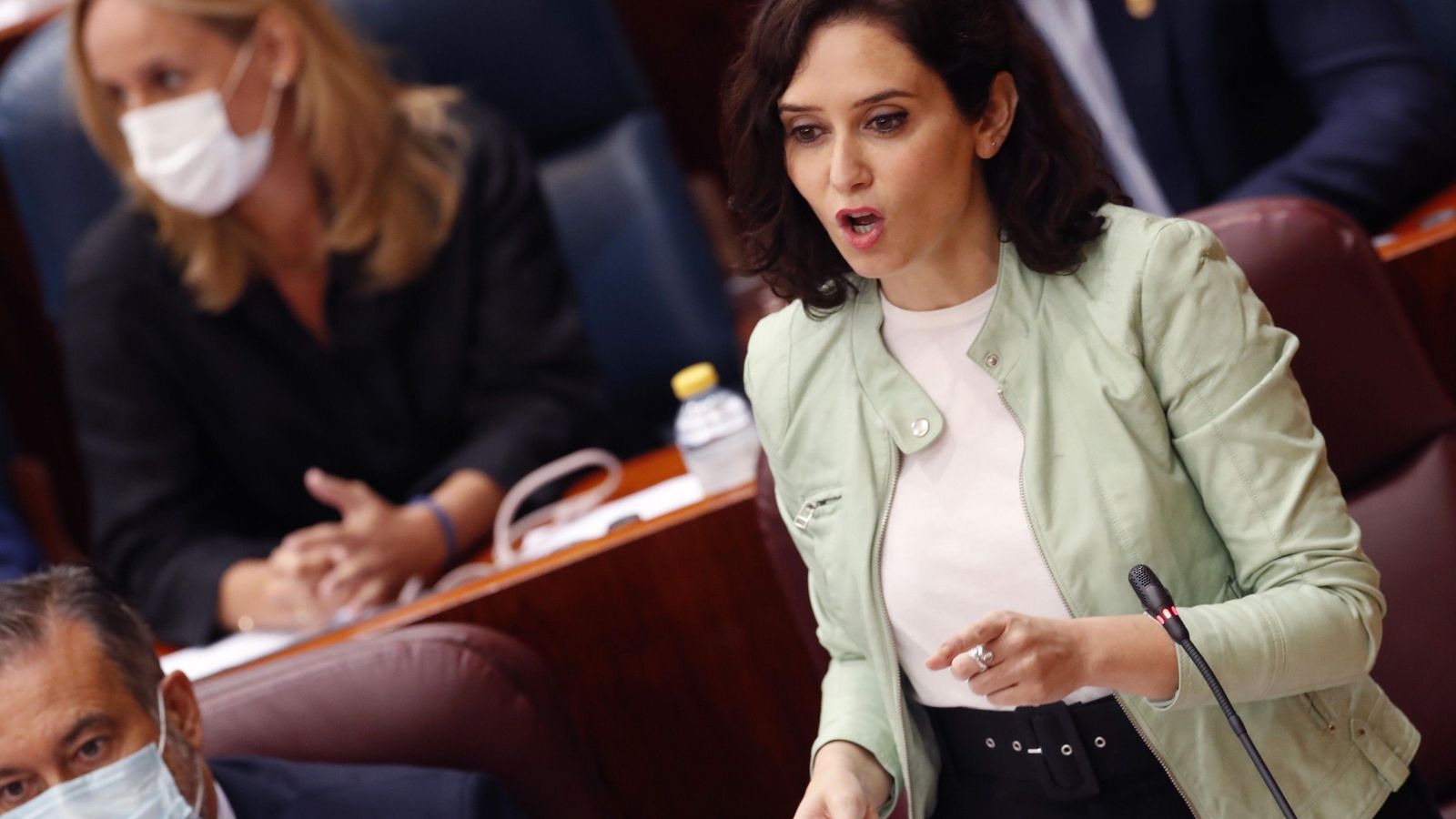 Isabel Díaz Ayuso en la asamblea de Madrid.