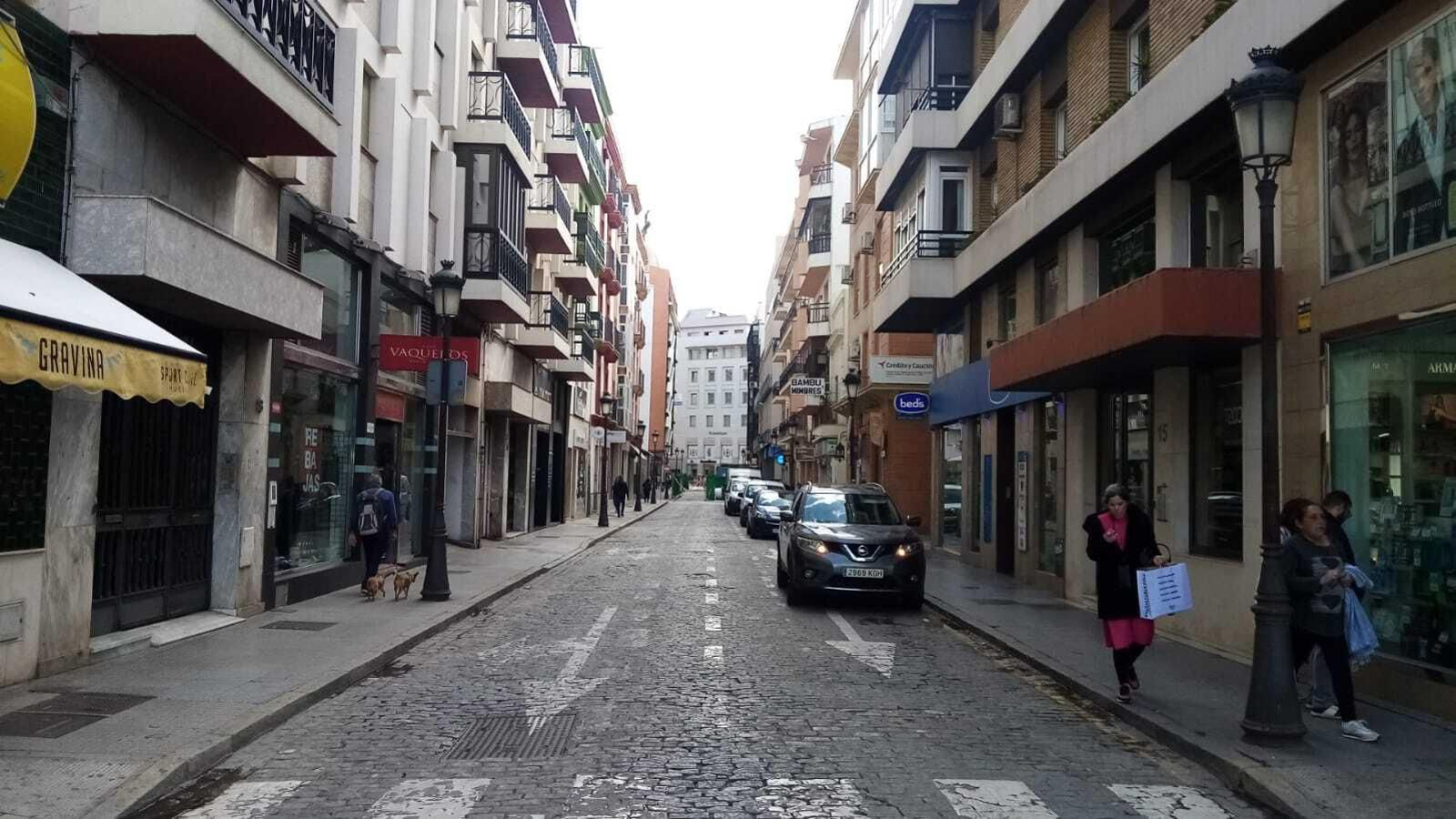 Imagen de la calle Gravina de Huelva,