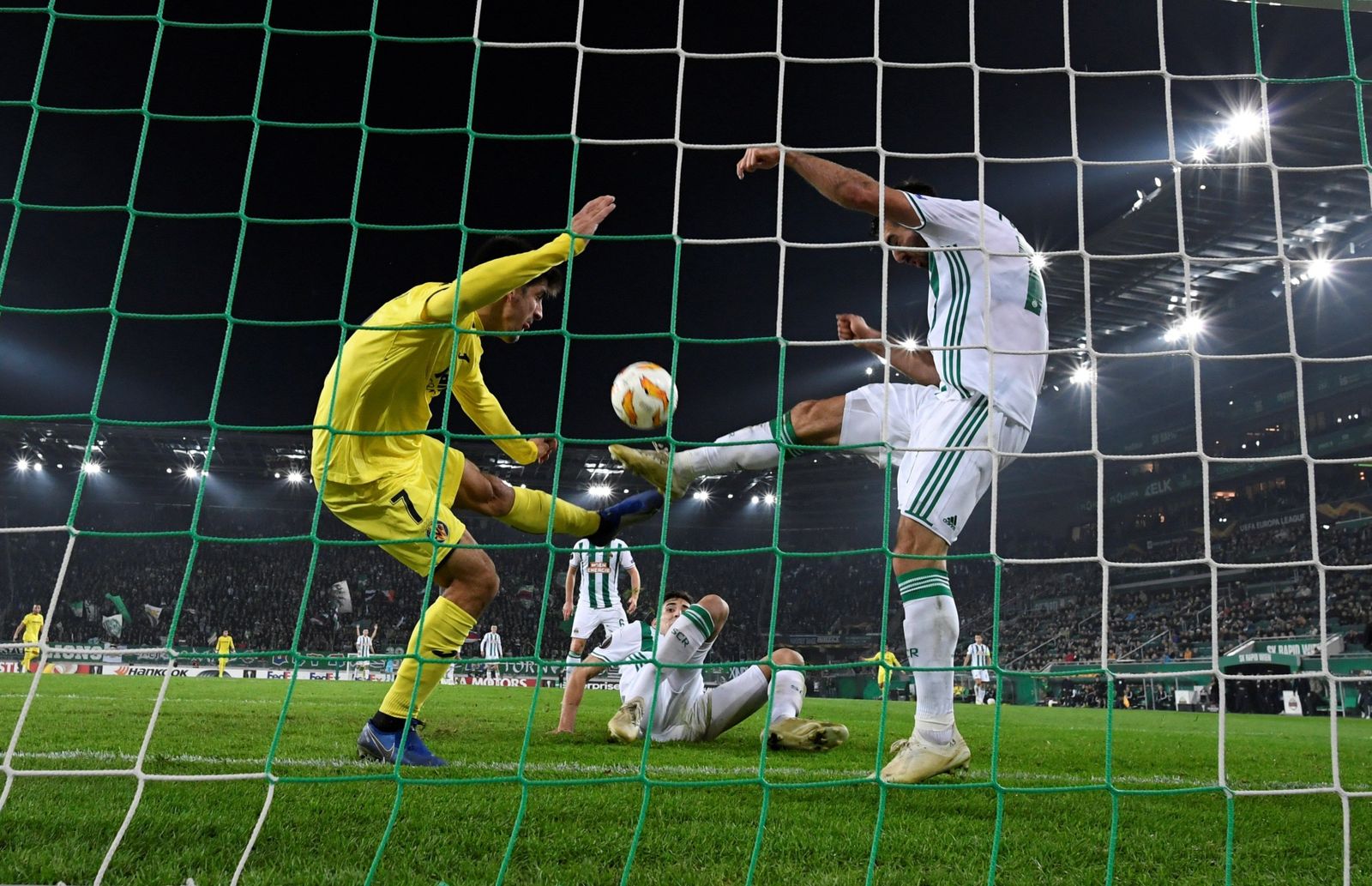 Un momento del partido.