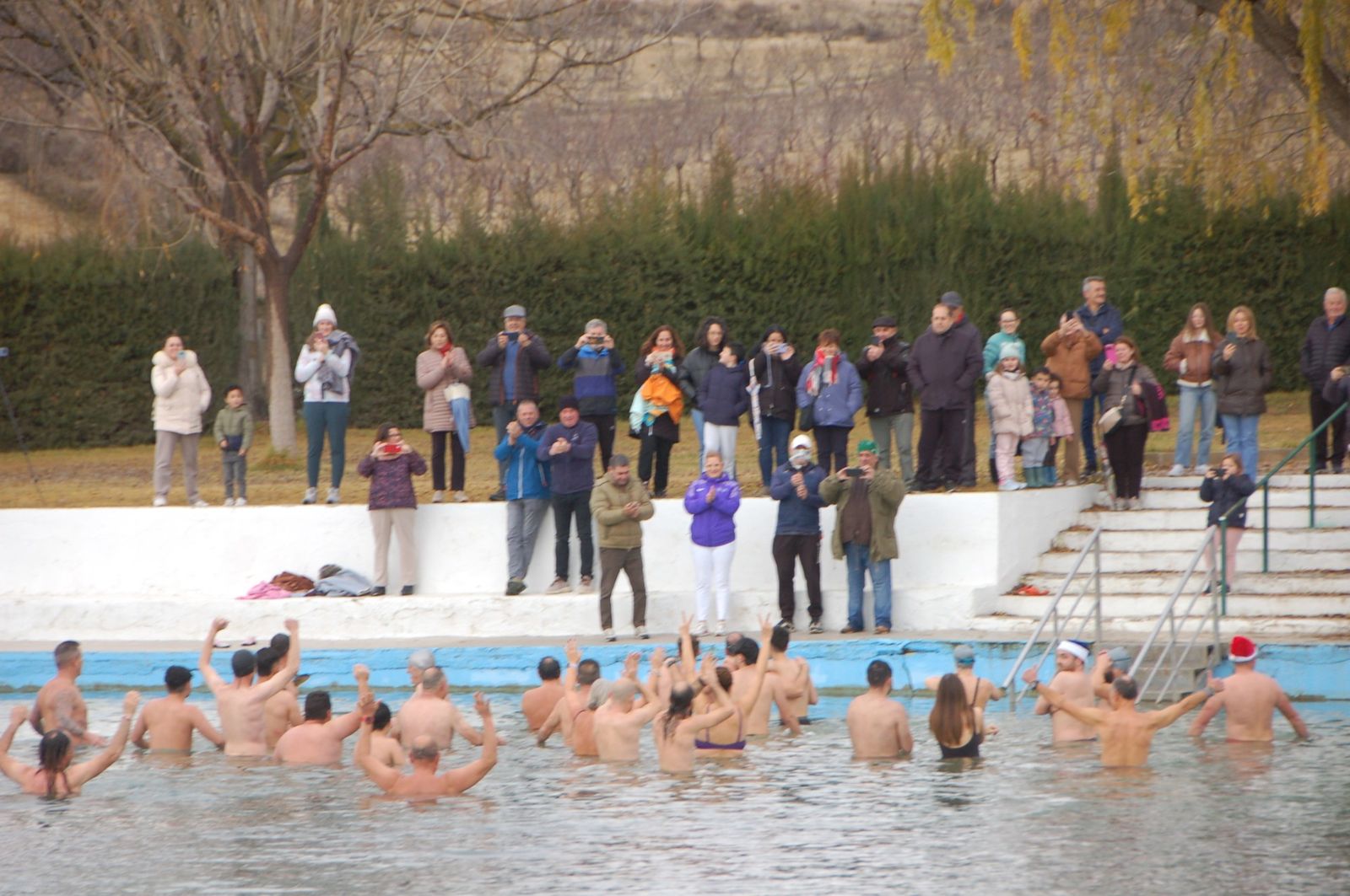 Momento de la Travesía a Nado de Fuencaliente.
