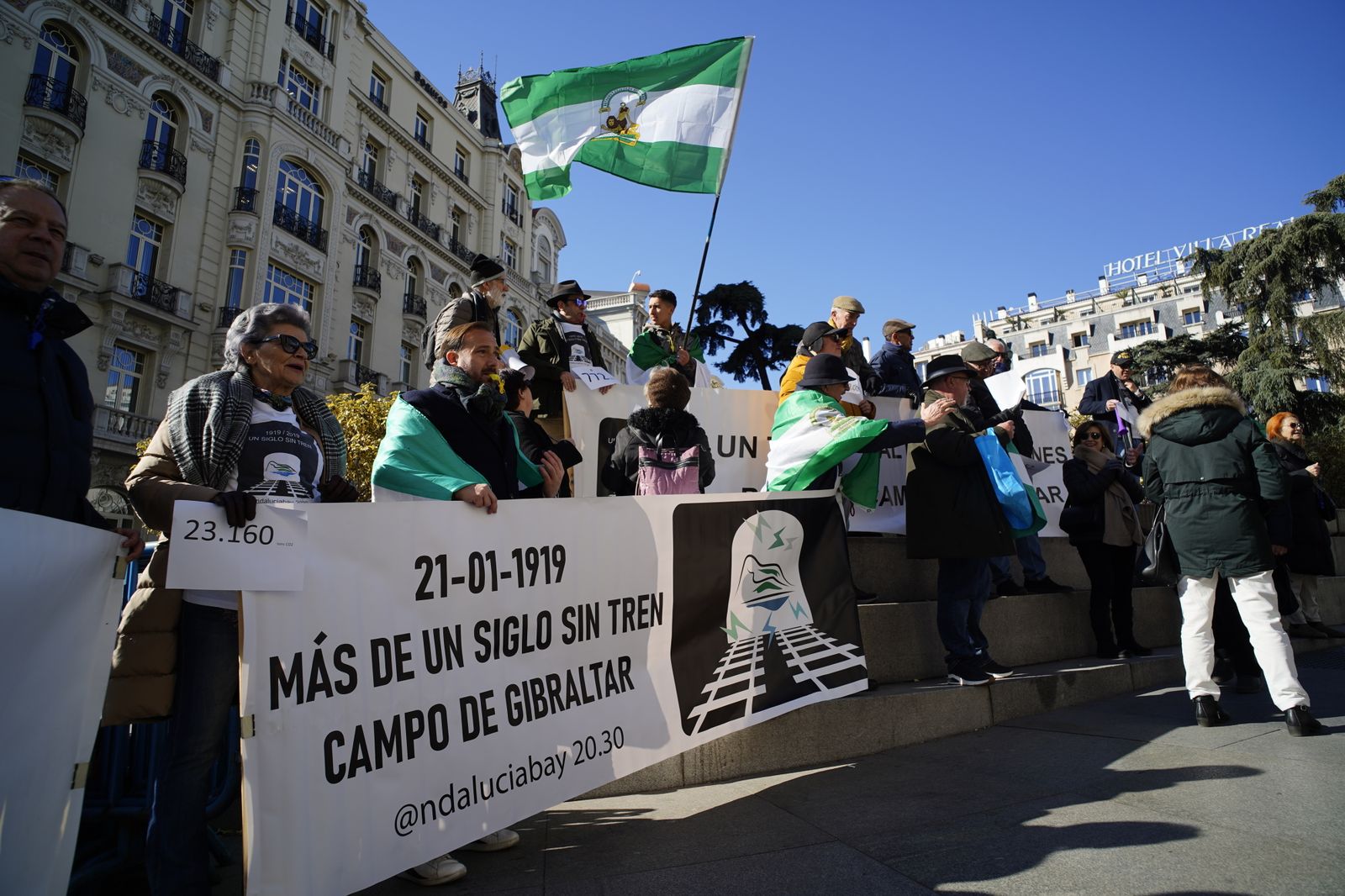 Concentración de Andalucía Bay 20.30 por la mejora de la conexión ferroviaria en Madrid