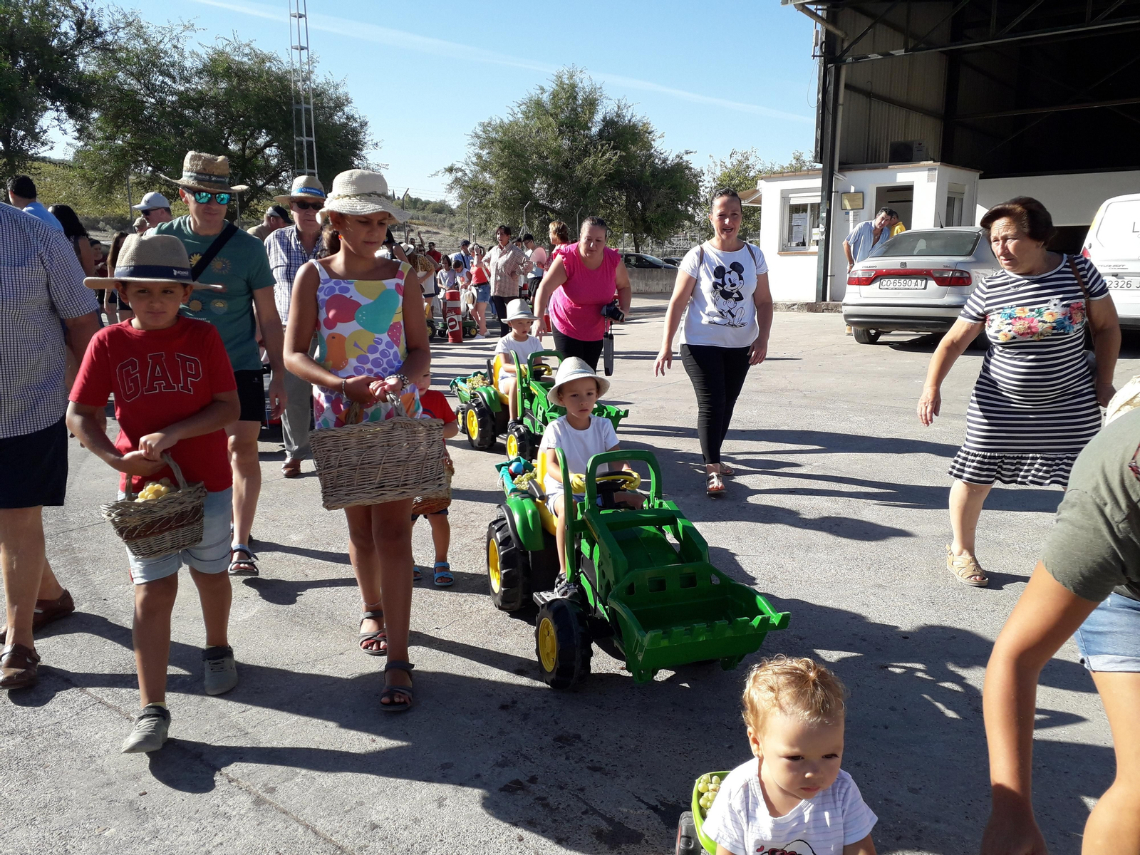 La primera vendimia infantil de Montilla, en imágenes