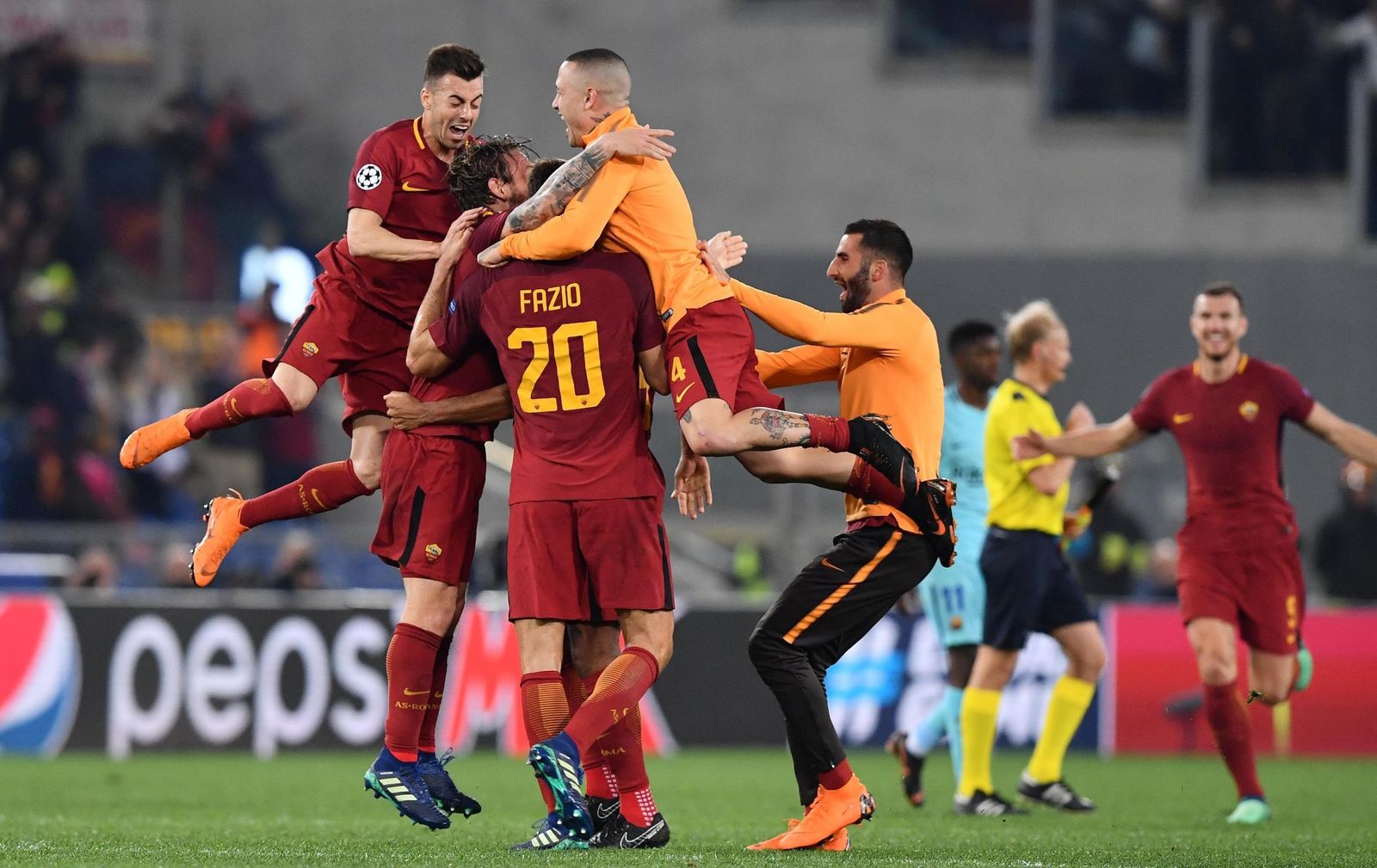 El Roma-Barcelona, en imágenes