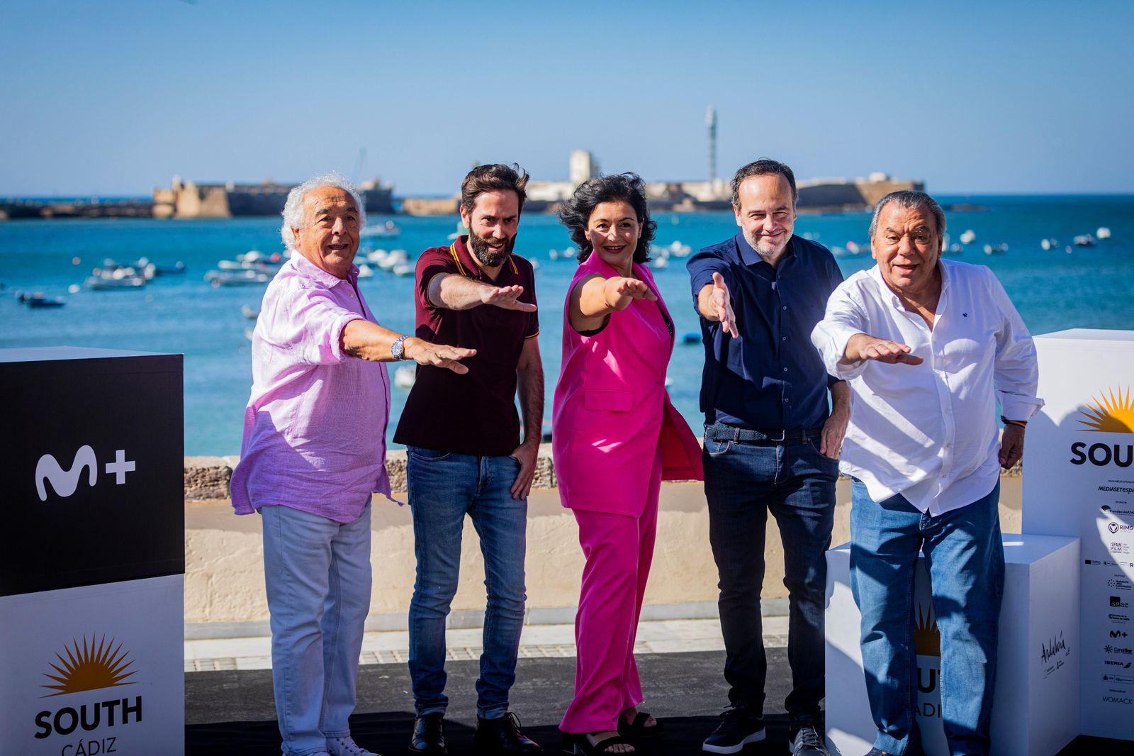 Las imágenes del photocall del Sotuh Festival en La Caleta este domingo: Adriana Ozores y  Los del Río
