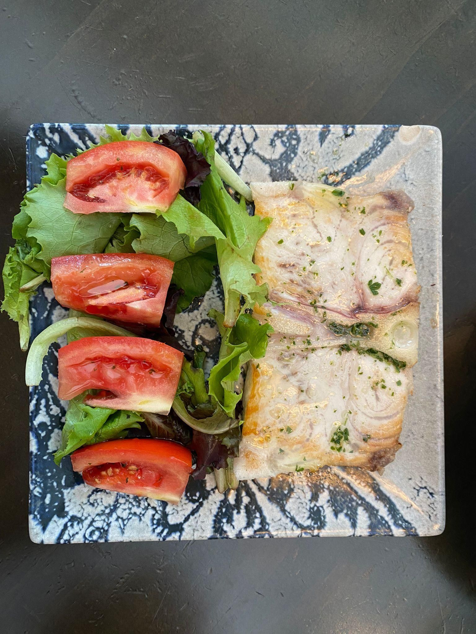 Tapa de aguja a la plancha