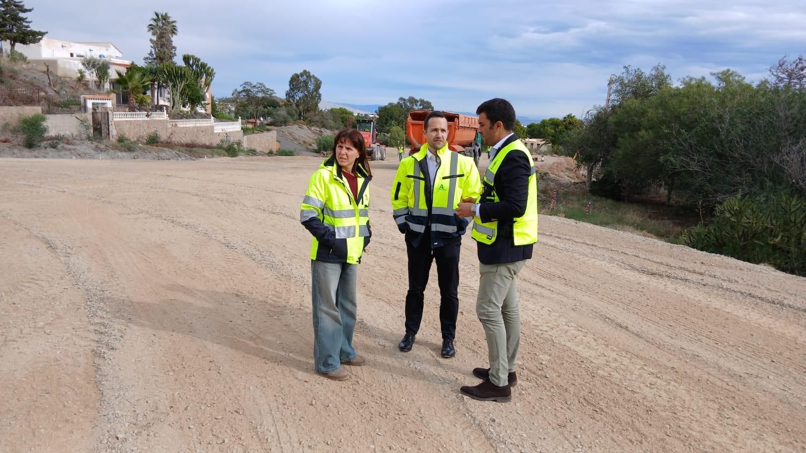 Momento de la visita a las obras.