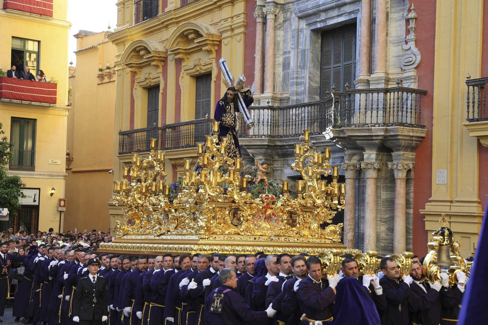 El Rico, en su procesión del Miércoles Santo en Málaga El Rico, en su procesión del Miércoles Santo en Málaga