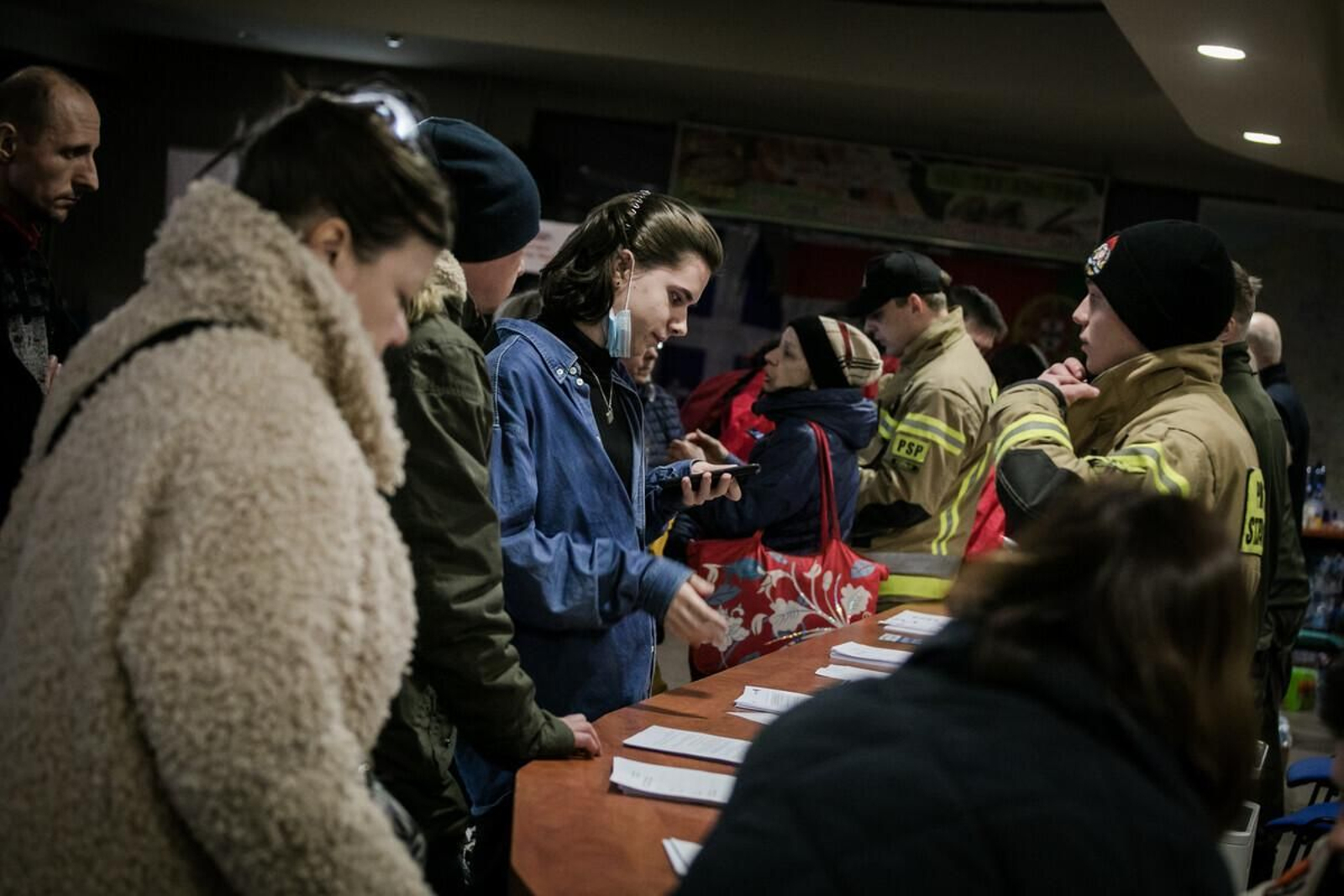 Personas ucranianas refugiadas, en una imagen de Alianza por la Solidaridad-Actionaid.