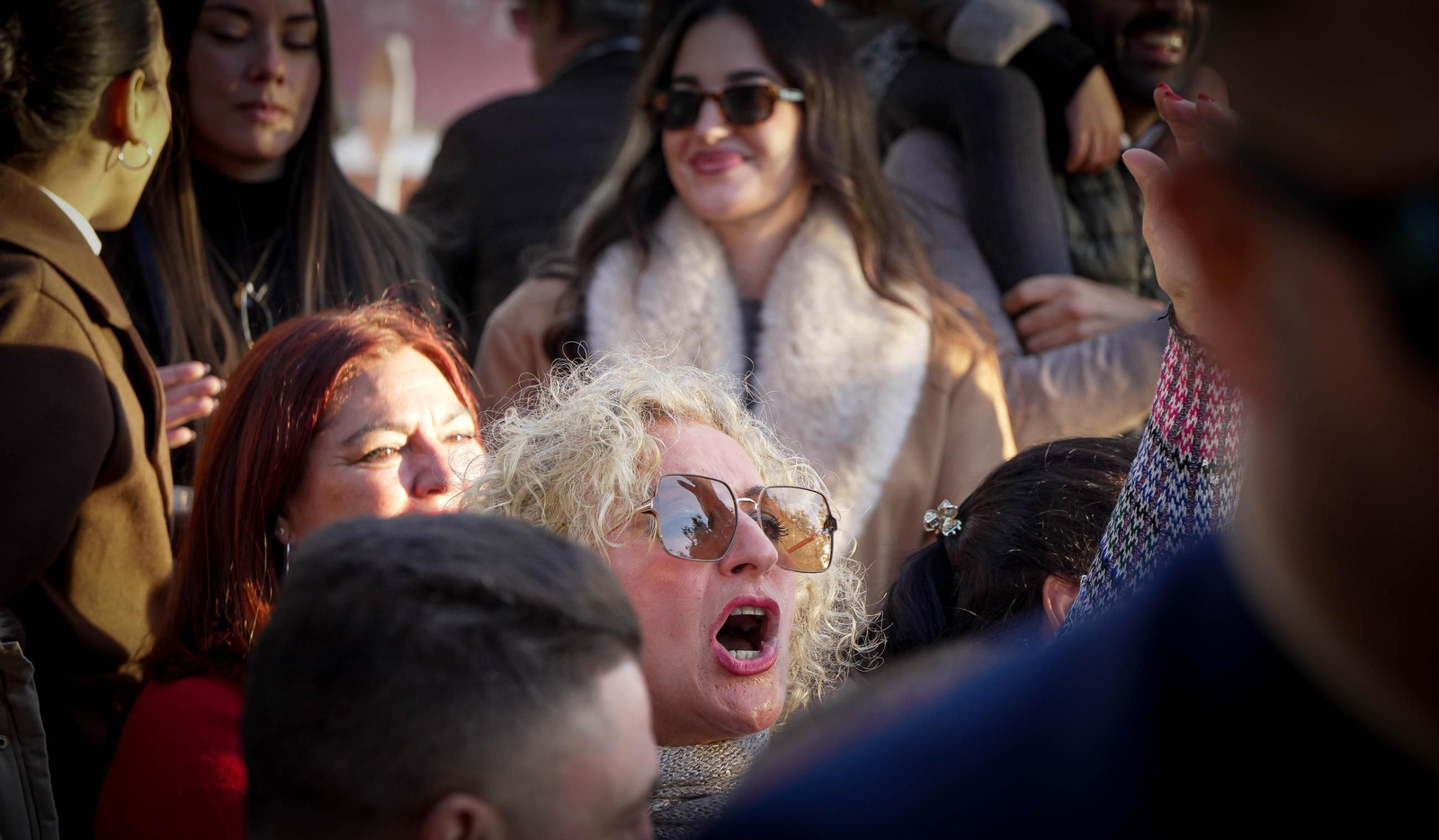 Imágenes del gran ambiente el primer día de zambombas en Jerez