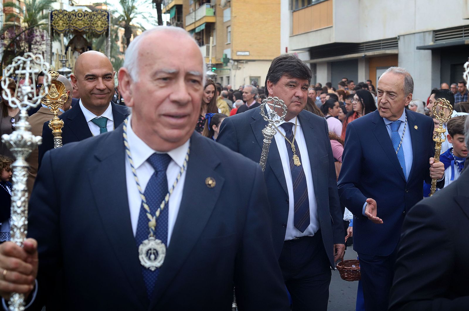 Imágenes de la procesión de la Virgen de los Dolores por Las Colonias