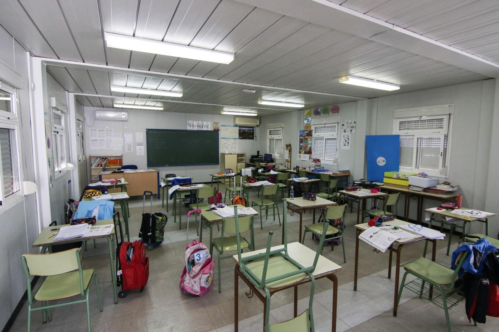 Aula en el CEIP San Isidro Labrador de El Chaparral.