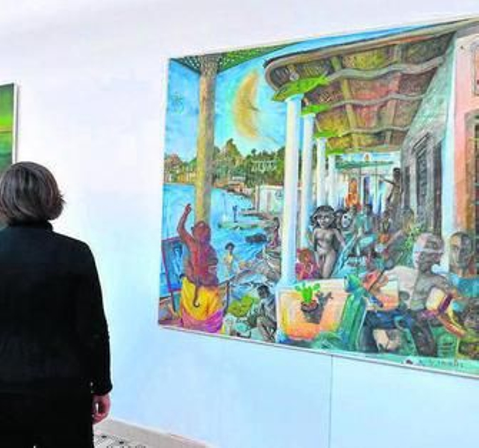 Una de las obras expuestas en Churriana.