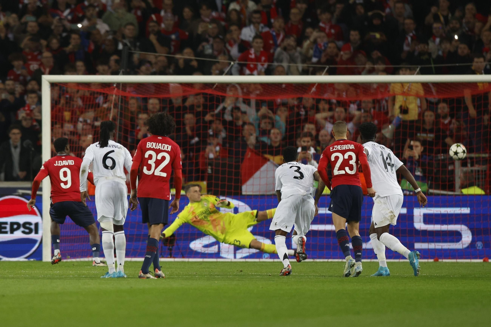 El Lille-Real Madrid, en fotos