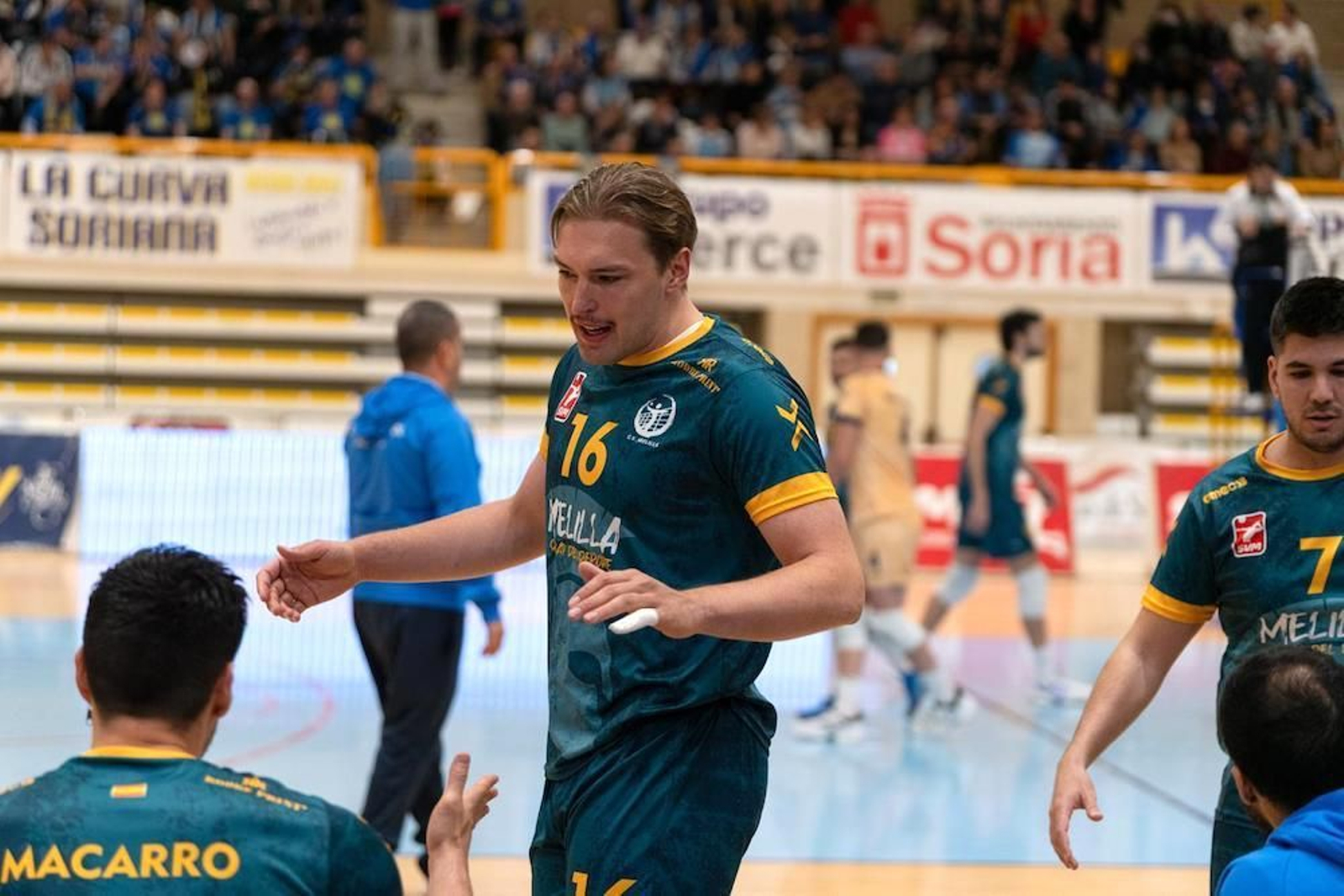 Mikko Räsänen en un encuentro con el Melilla Ciudad del Deporte.