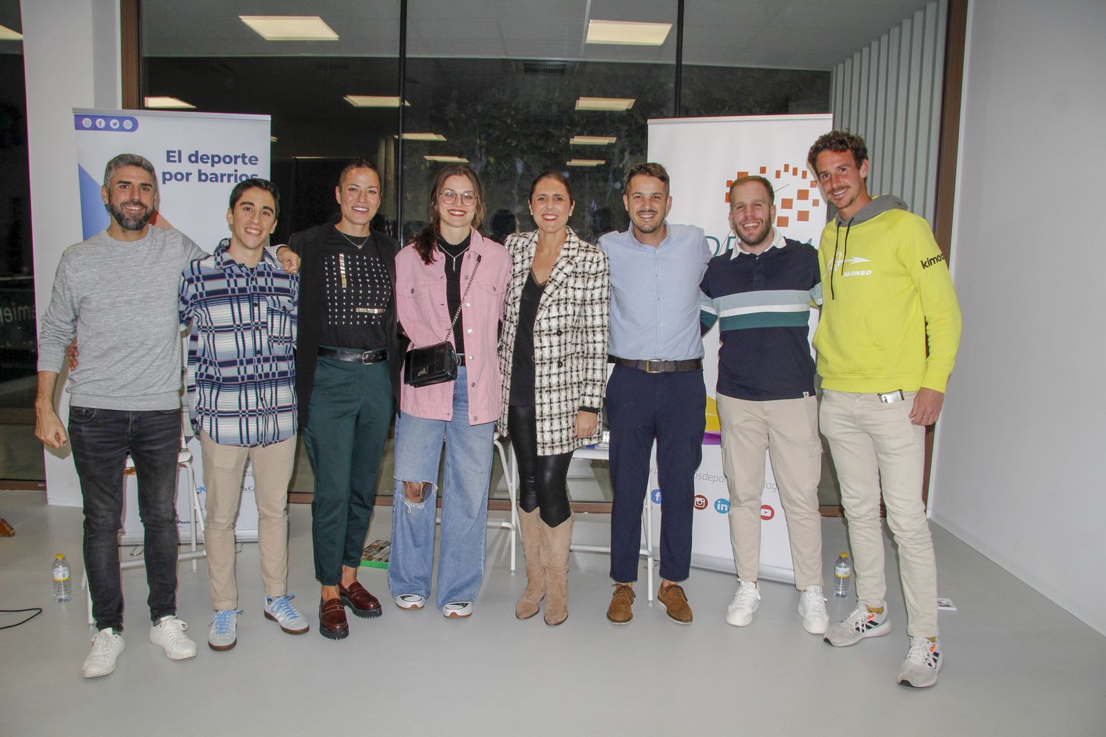 Los protagonistas de la charla.