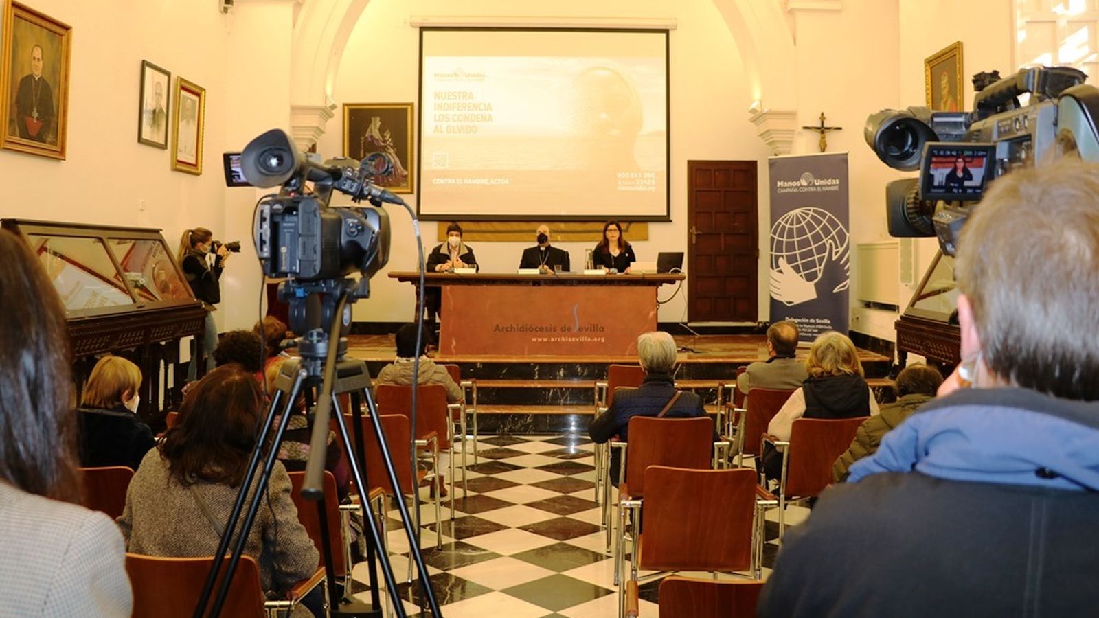 Imagen de la rueda de prensa celebrada en el Arzobispado.