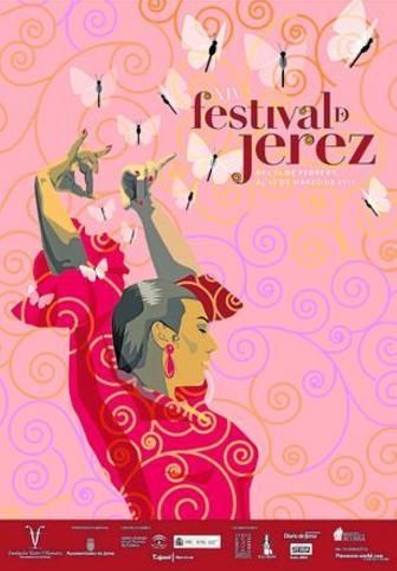 1. Imagen del cartel del próximo Festival de Jerez. 2. Foto de familia de la cita, en la que  se reúnen los responsables  del festival con artistas y patrocinadores. 3. Belén Maya presenta en la muestra 'Bailes alegres para personas tristes'.  4. Farruquito estrena en Jerez 'Farruquito esencial'. 5. Matilde Coral participa en el ciclo 'Vivencias', que recoge el testimonio de los veteranos.