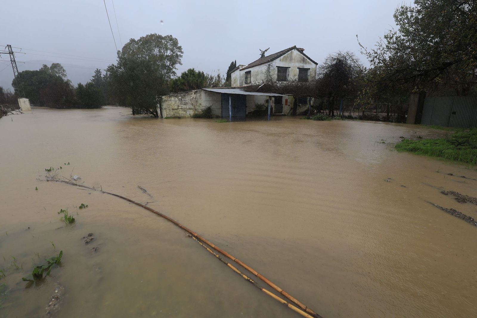 Fotos de las inundaciones y efectos de la borrasca Leonardo en Jimena y Tesorillo
