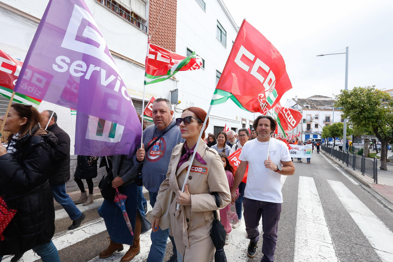 Fotos de la manifestación del Primero de Mayo en Algeciras