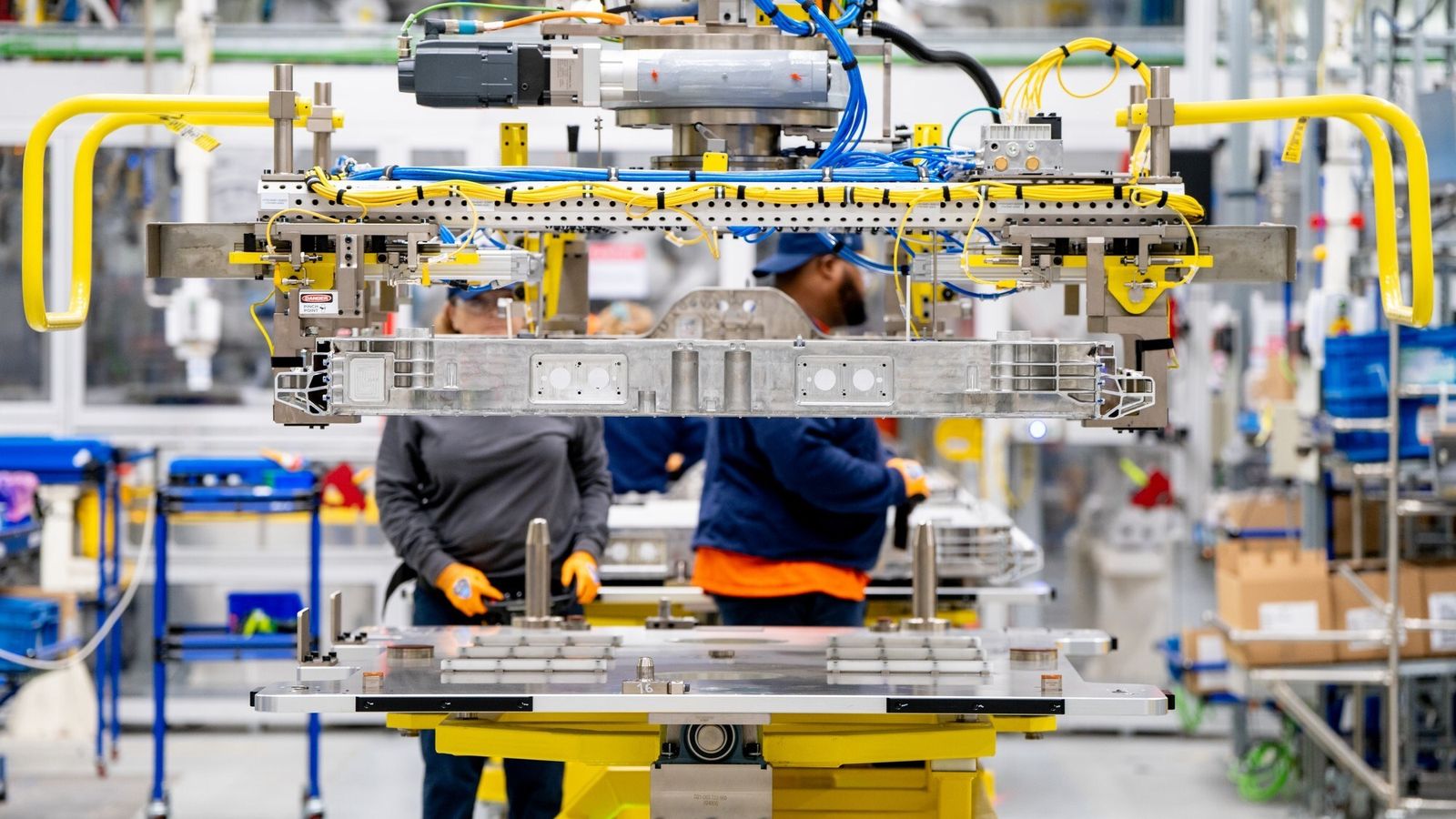 En la factoría de Carolina del Sur también se ensamblan las baterías que usarán los EX90.