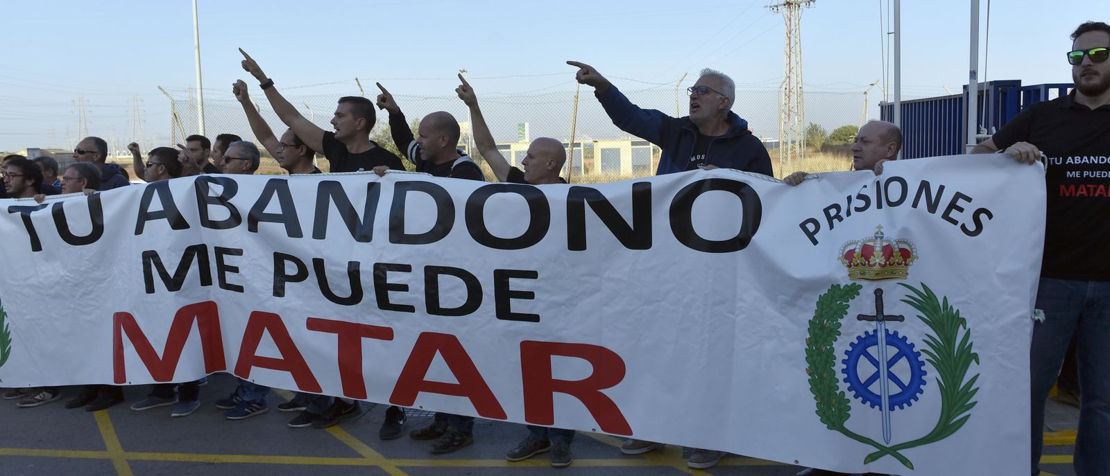 Protesta de los funcionarios de prisiones en Sevilla-I