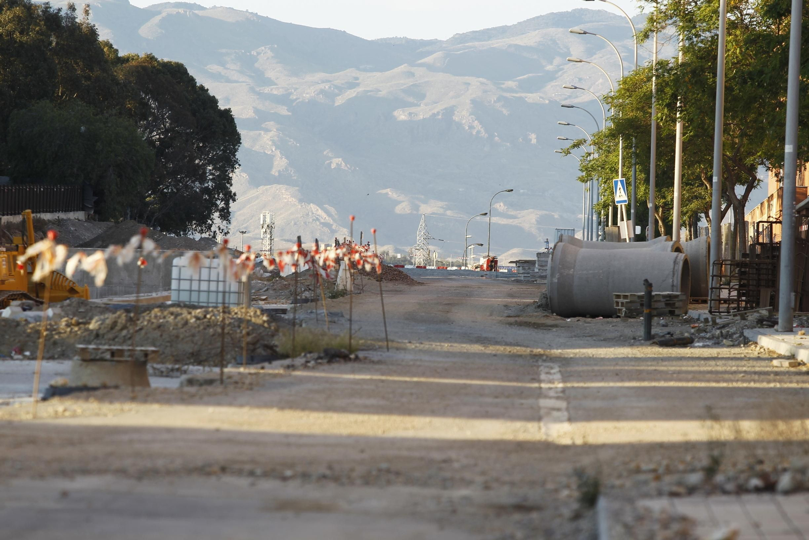 Fotogalería obras del soterramiento en Almería