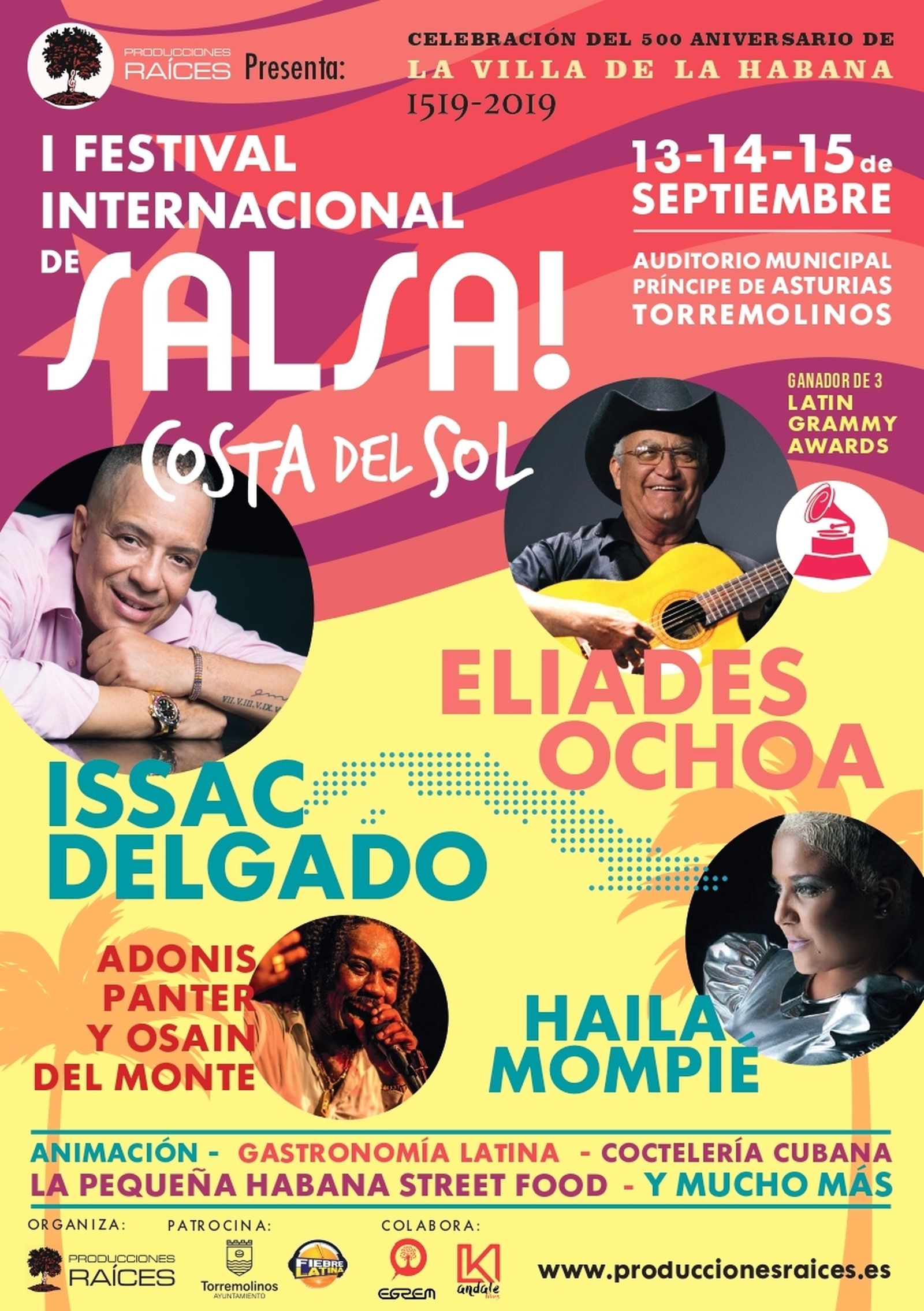 Cartel del Festival Internacional de Salsa Costa del Sol.